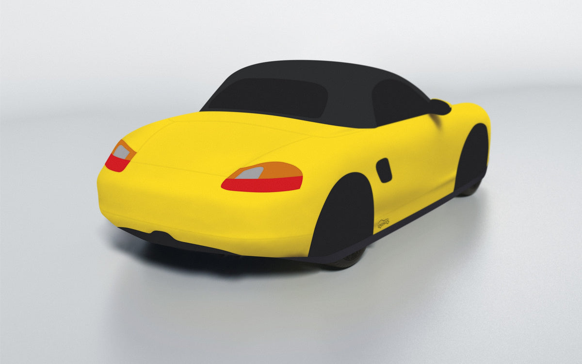 Goodwool tailor-made car cover for Porsche Boxster S (986.1) — Yellow 340