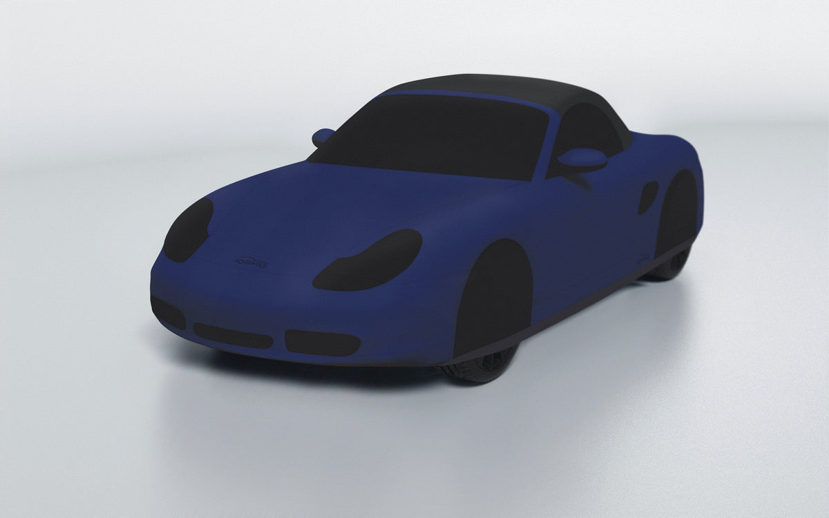 Goodwool tailor-made car cover for Porsche Boxster S (986.1) — Blue 565