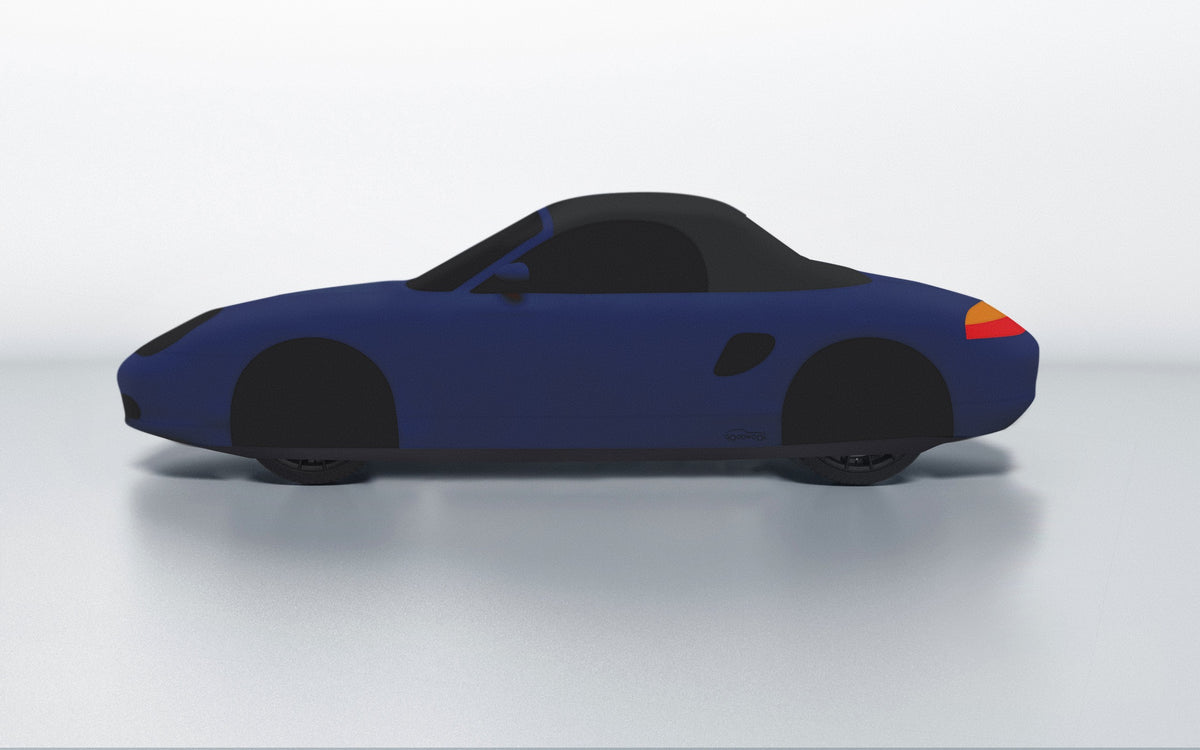 Goodwool tailor-made car cover for Porsche Boxster S (986.1) — Blue 565
