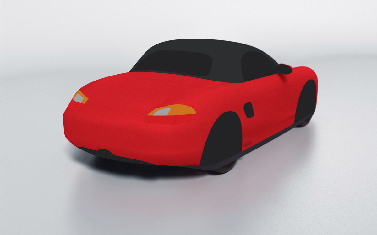 Goodwool tailor-made car cover for Porsche Boxster (986.1) — Red 150