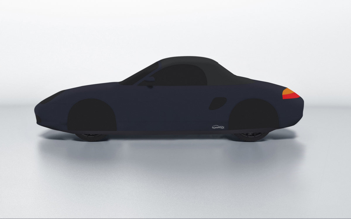 Goodwool tailor-made car cover for Porsche Boxster (986.1) — Blue 590