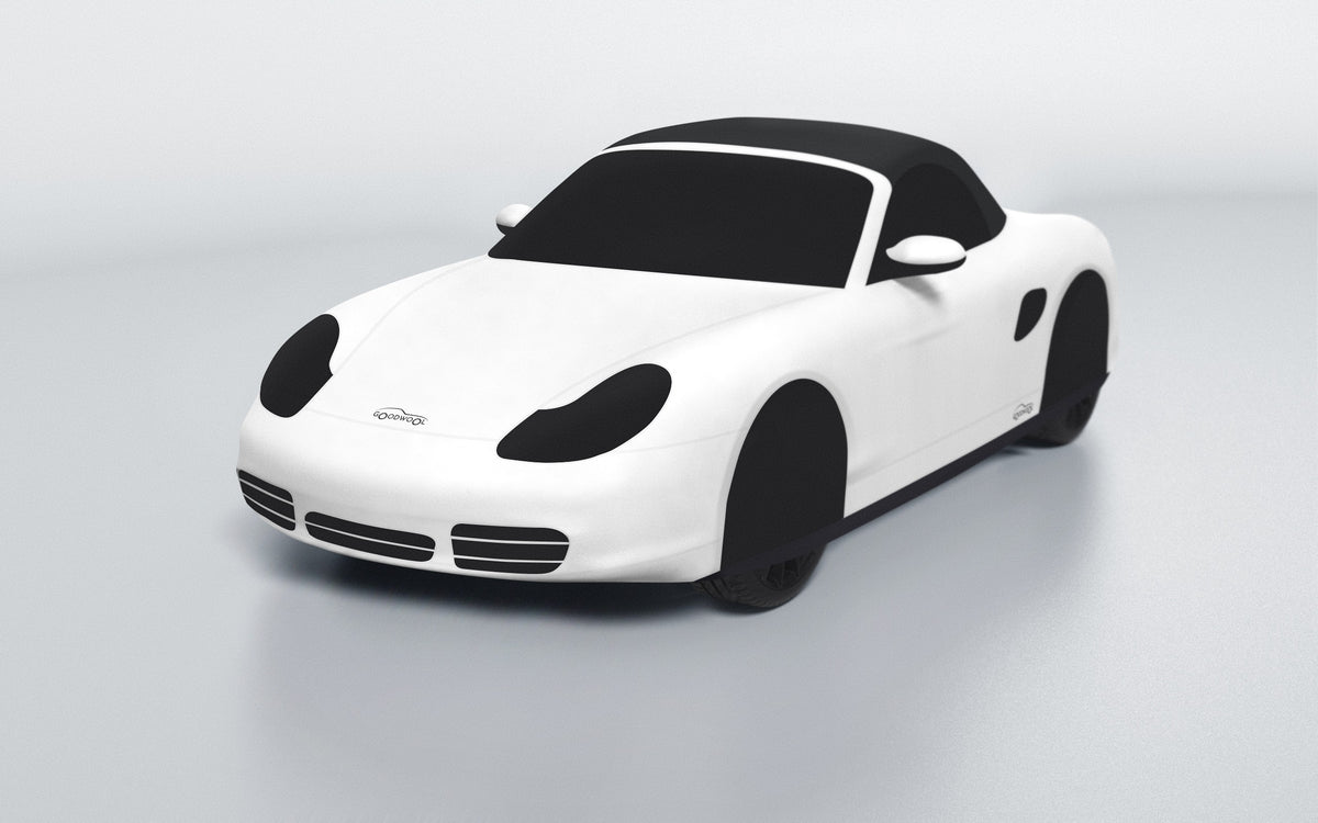 Goodwool tailor-made car cover for Porsche Boxster S (986.2) — White 010