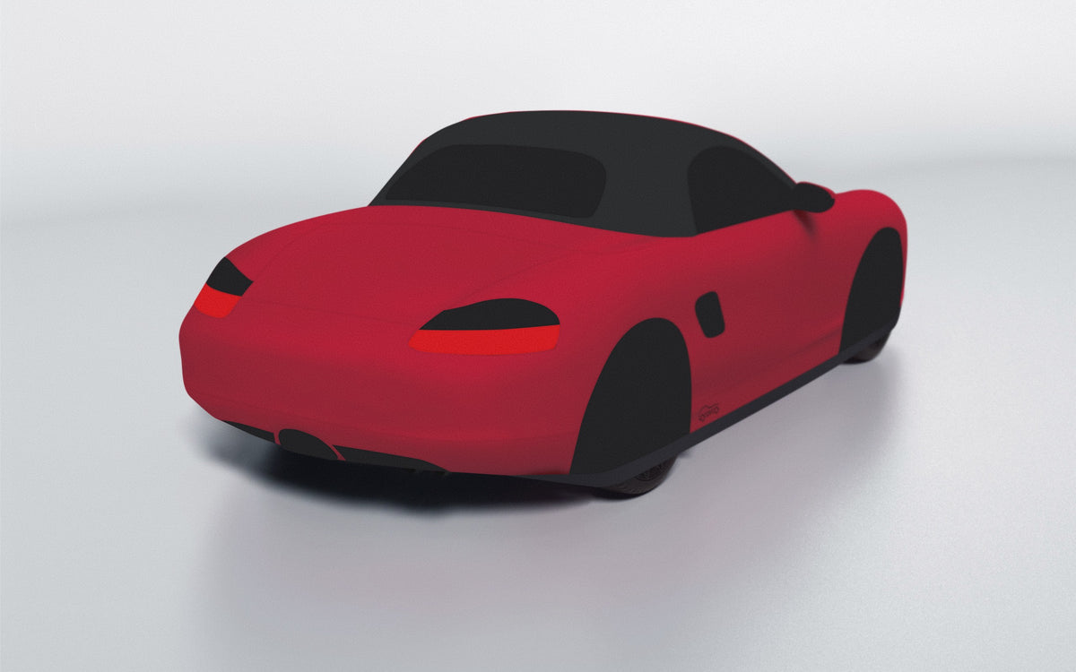 Goodwool tailor-made car cover for Porsche Boxster S (986.2) — Red 130
