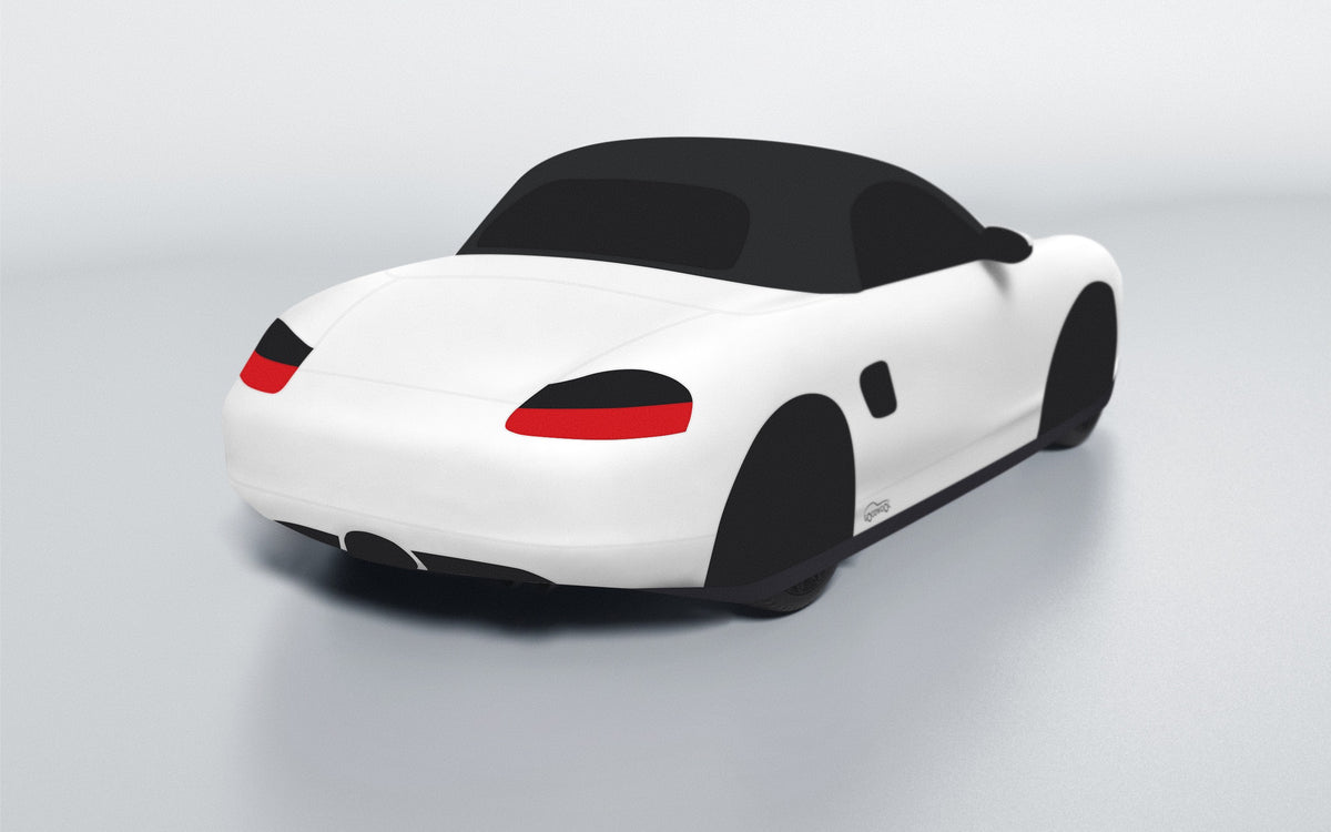Goodwool tailor-made car cover for Porsche Boxster (986.2) — White 010