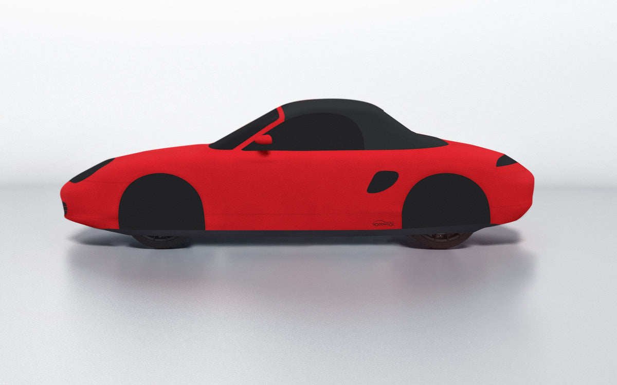 Goodwool tailor-made car cover for Porsche Boxster (986.2) — Red 150