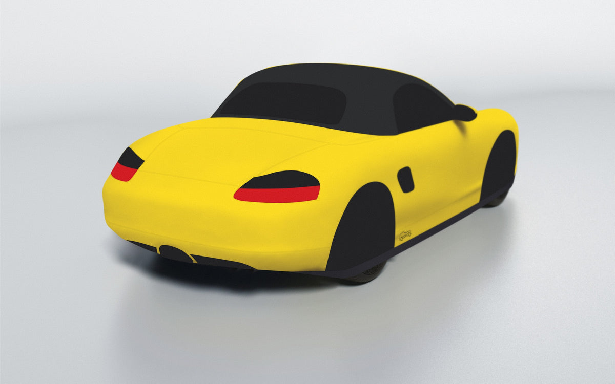 Goodwool tailor-made car cover for Porsche Boxster (986.2) — Yellow 340