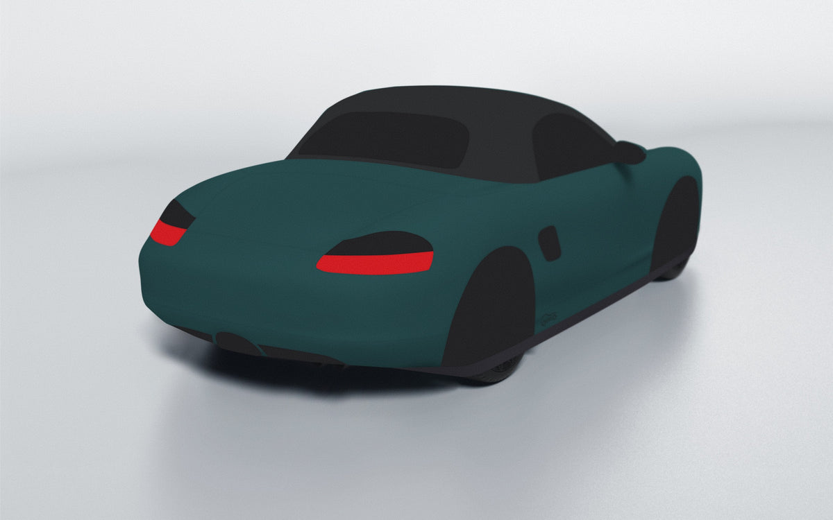 Goodwool tailor-made car cover for Porsche Boxster (986.2) — Green 480