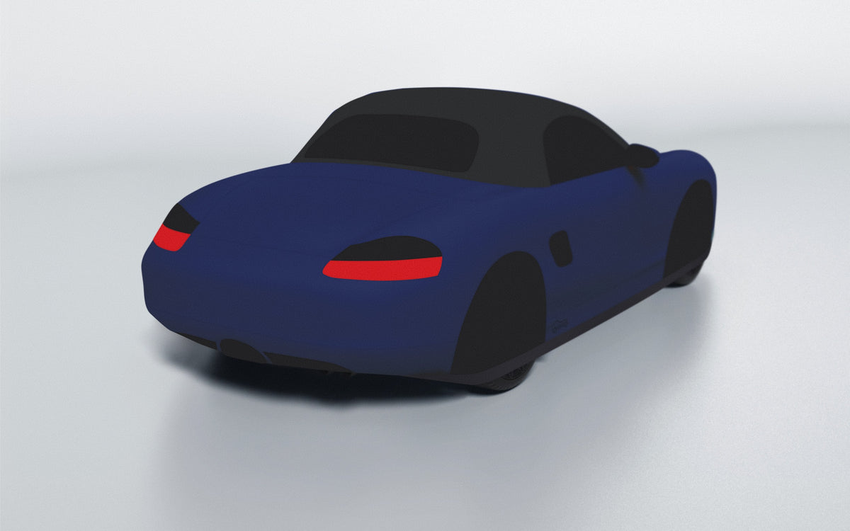 Goodwool tailor-made car cover for Porsche Boxster (986.2) — Blue 565