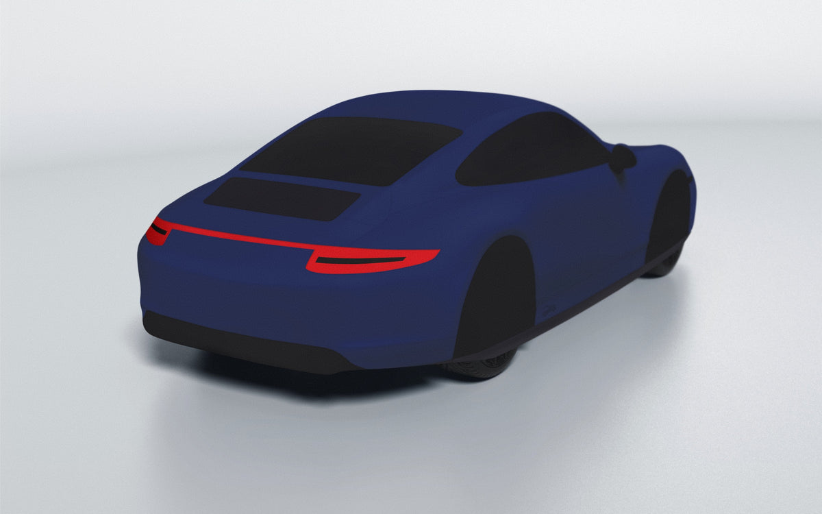 Goodwool tailor-made car cover for Porsche 911 (991.1) Carrera 4 GTS — Blue 565