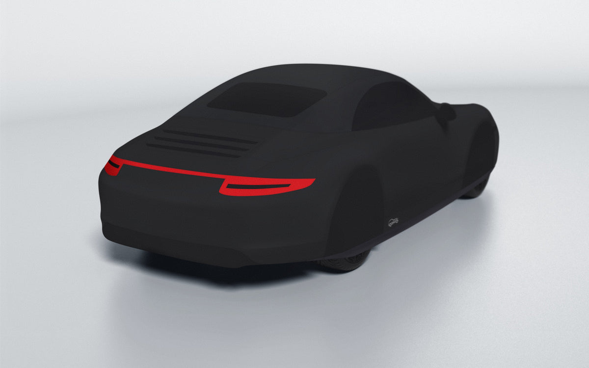 Goodwool tailor-made car cover for Porsche 911 (991.1) Carrera 4S Cabriolet — Black 850
