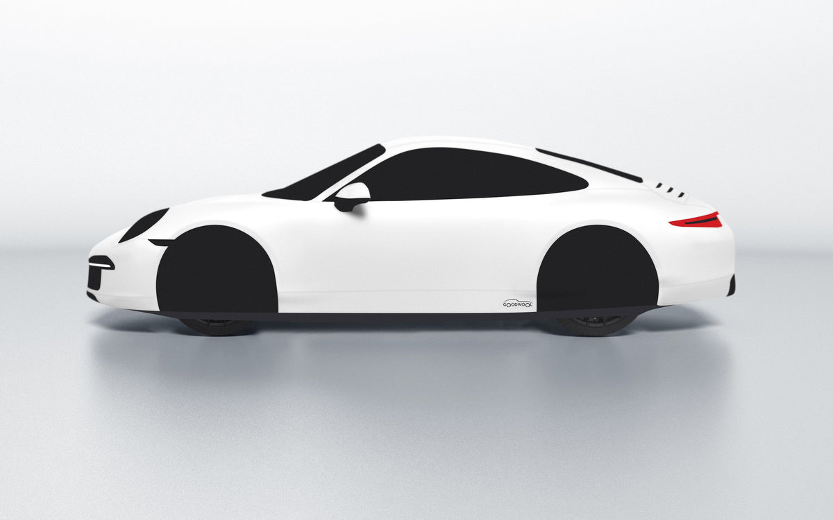 Goodwool tailor-made car cover for Porsche 911 (991.1) Carrera 4S — White 010