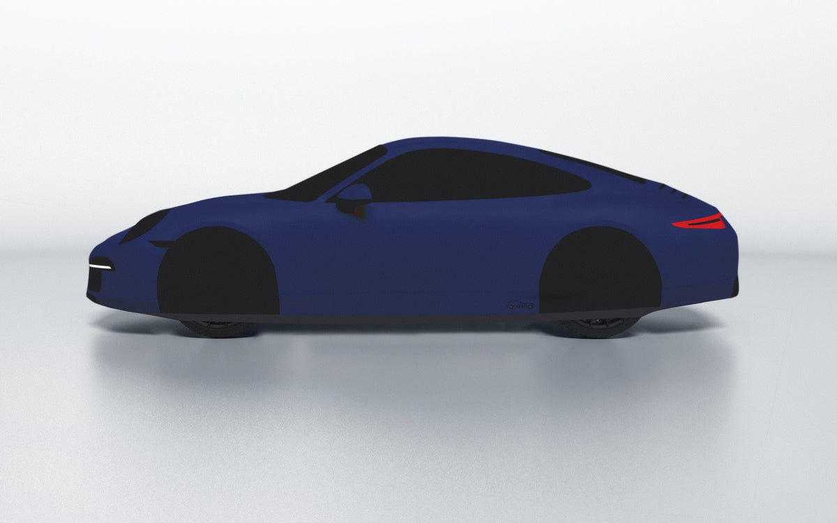 Goodwool tailor-made car cover for Porsche 911 (991.1) Carrera 4S — Blue 565