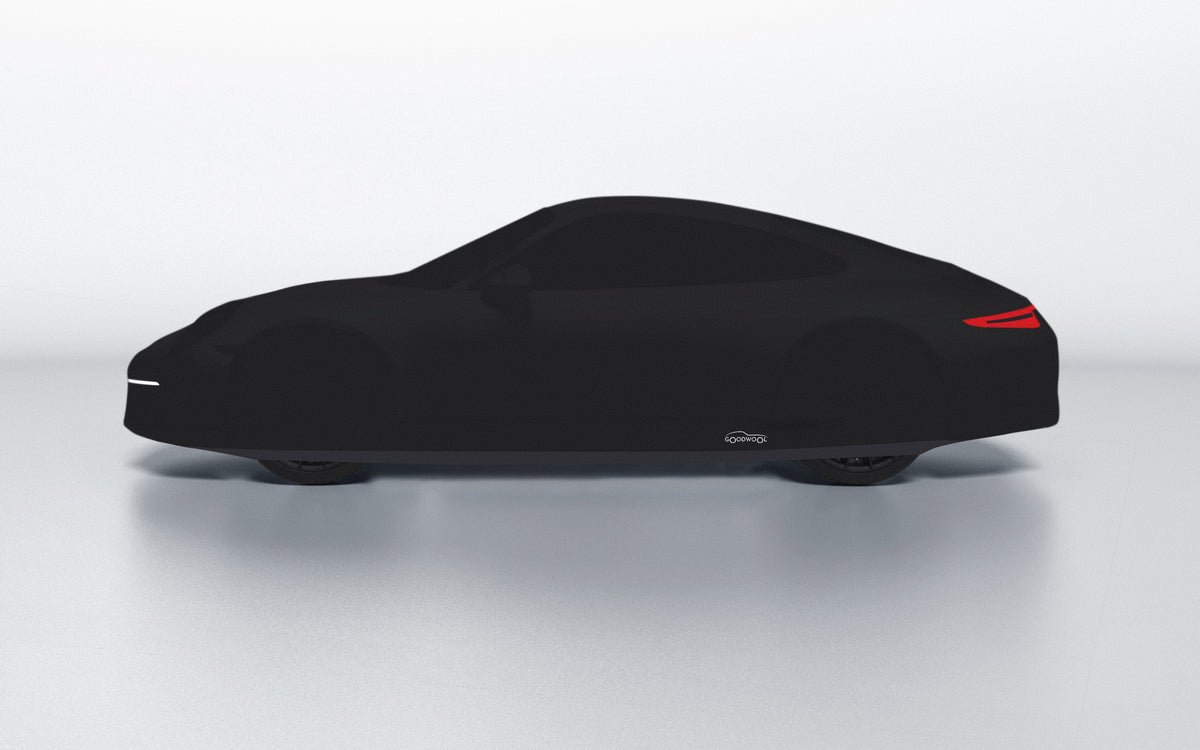 Goodwool tailor-made car cover for Porsche 911 (991.1) Carrera 4S — Black 890
