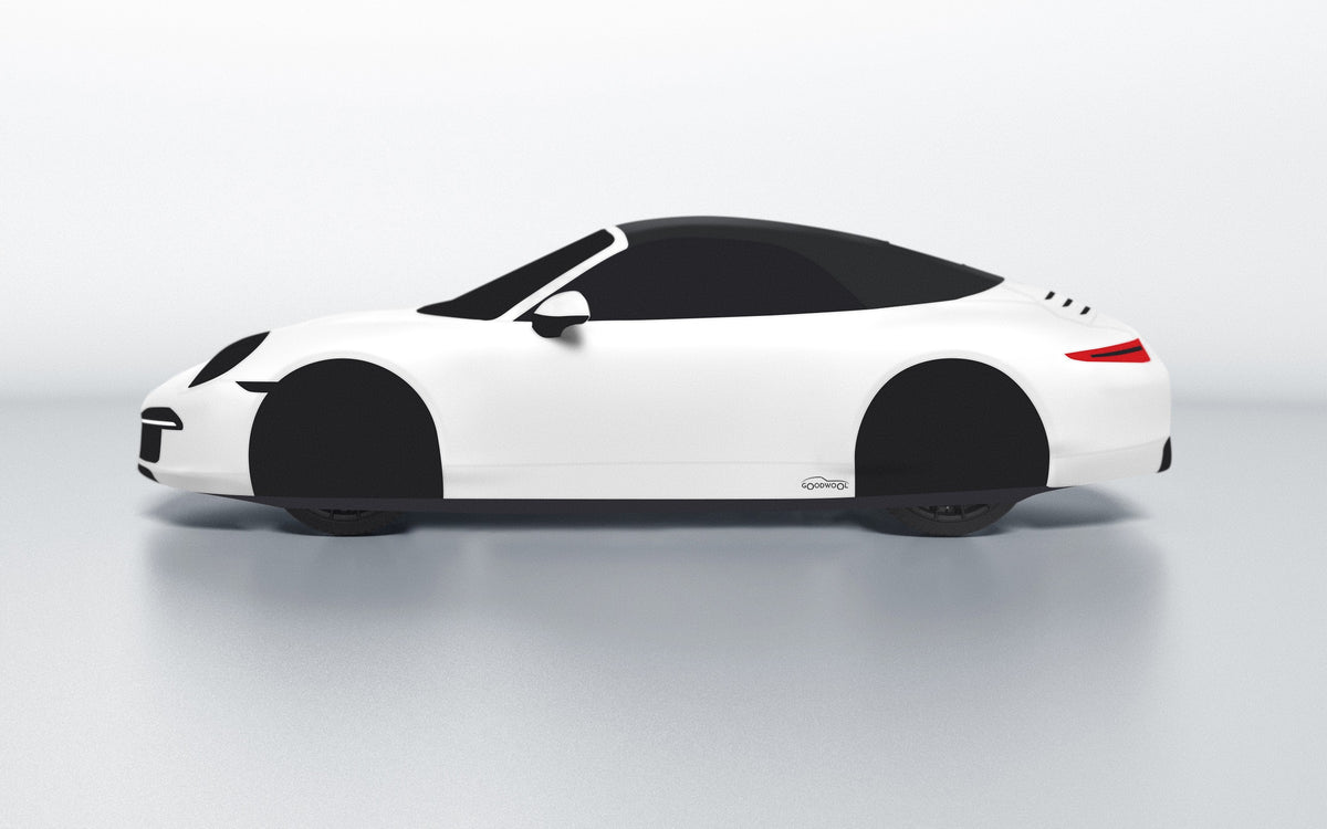 Goodwool tailor-made car cover for Porsche 911 (991.1) Carrera Cabriolet — White 010