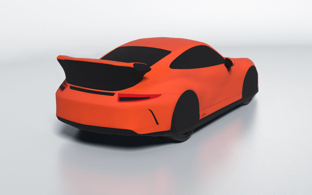 Goodwool tailor-made car cover for Porsche 911 (991.1) GT3 — Orange 220