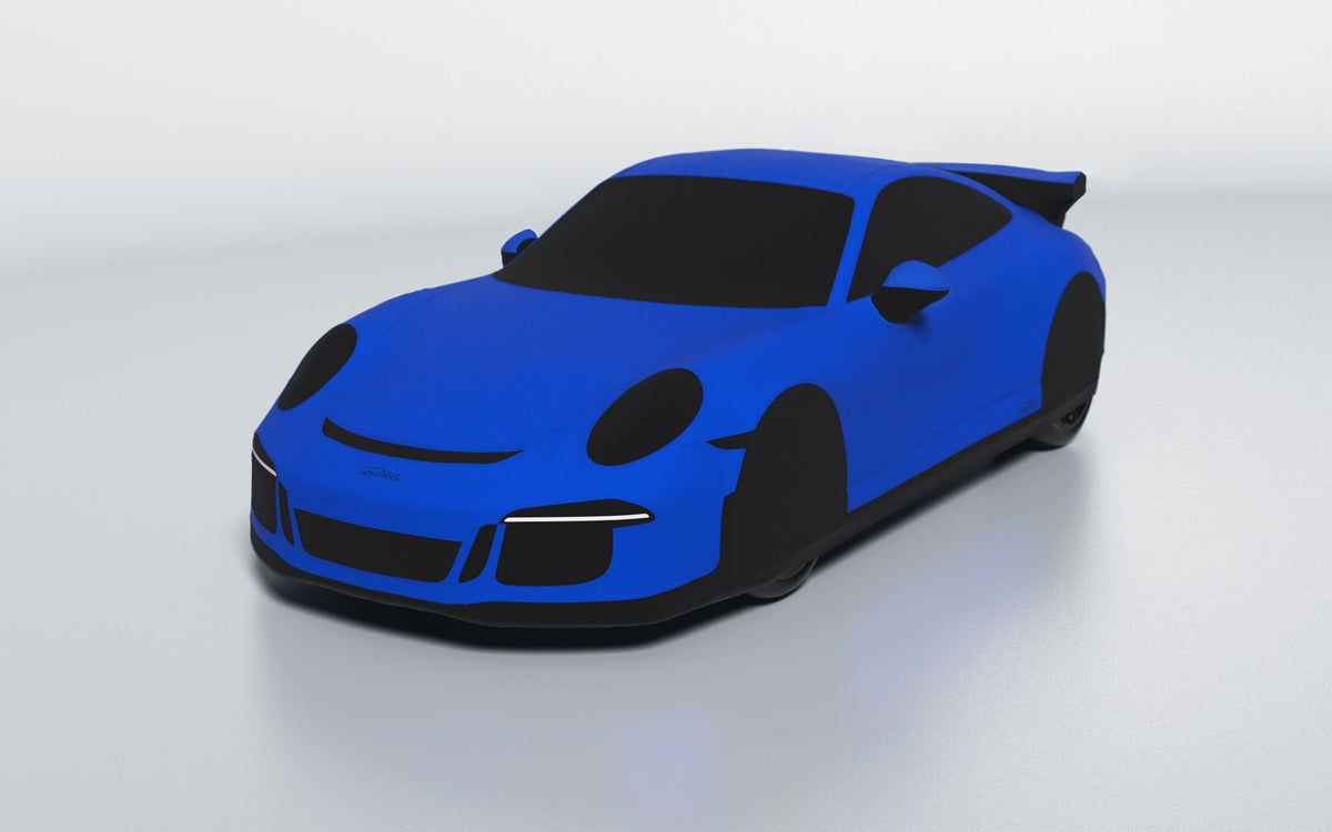 Goodwool tailor-made car cover for Porsche 911 (991.1) GT3 — Blue 545