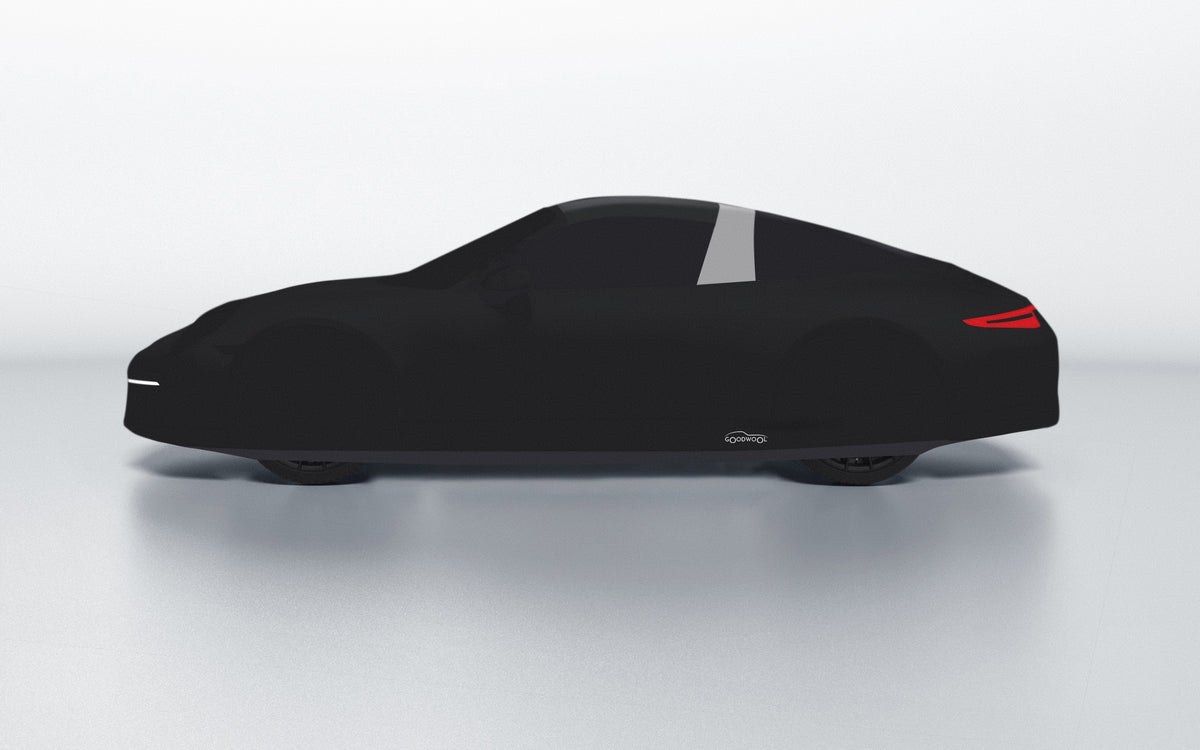 Goodwool tailor-made car cover for Porsche 911 (991.1) Targa 4S — Black 890