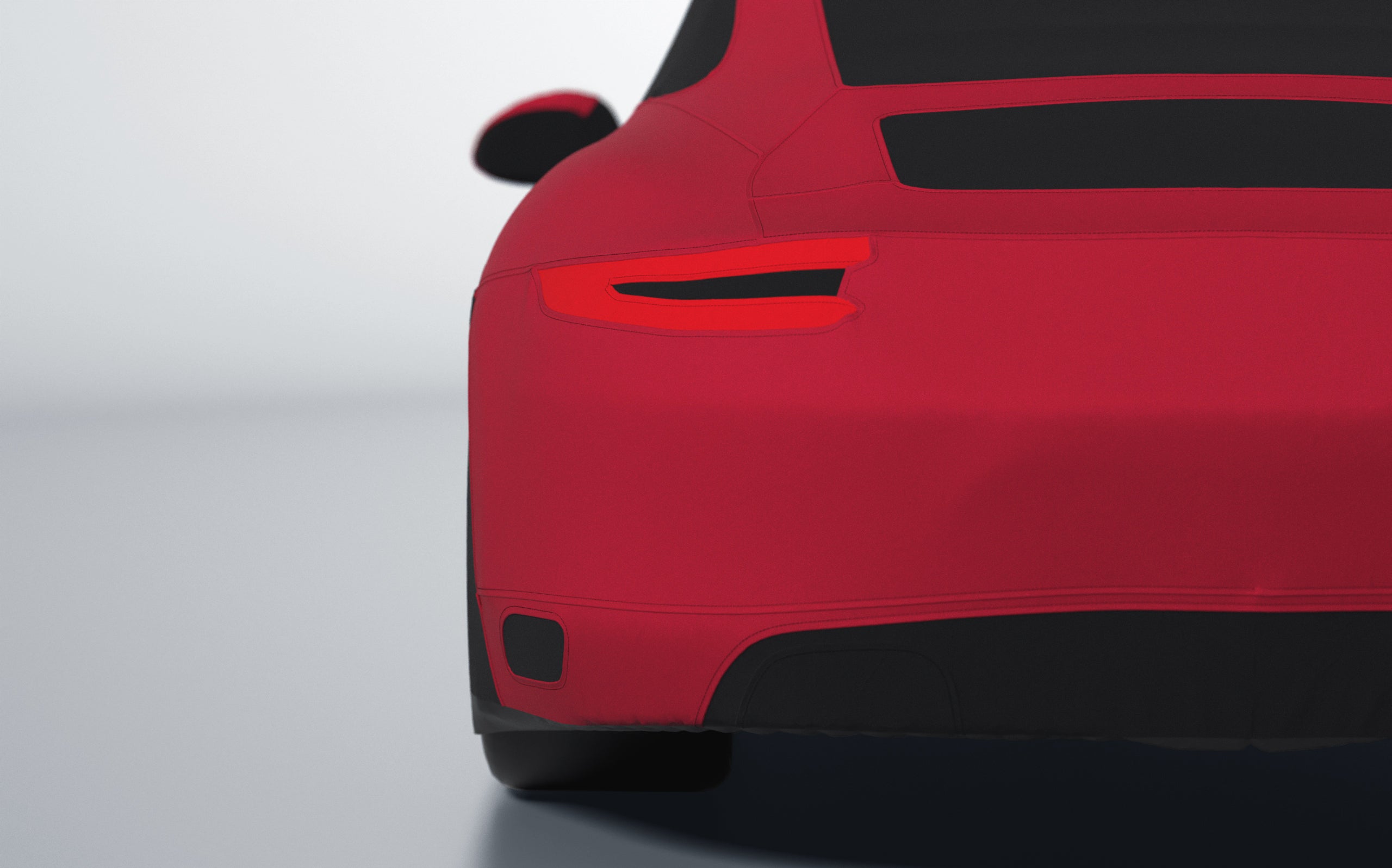 Goodwool tailor-made car cover for Porsche 911 (991.2) Carrera S — Red 130