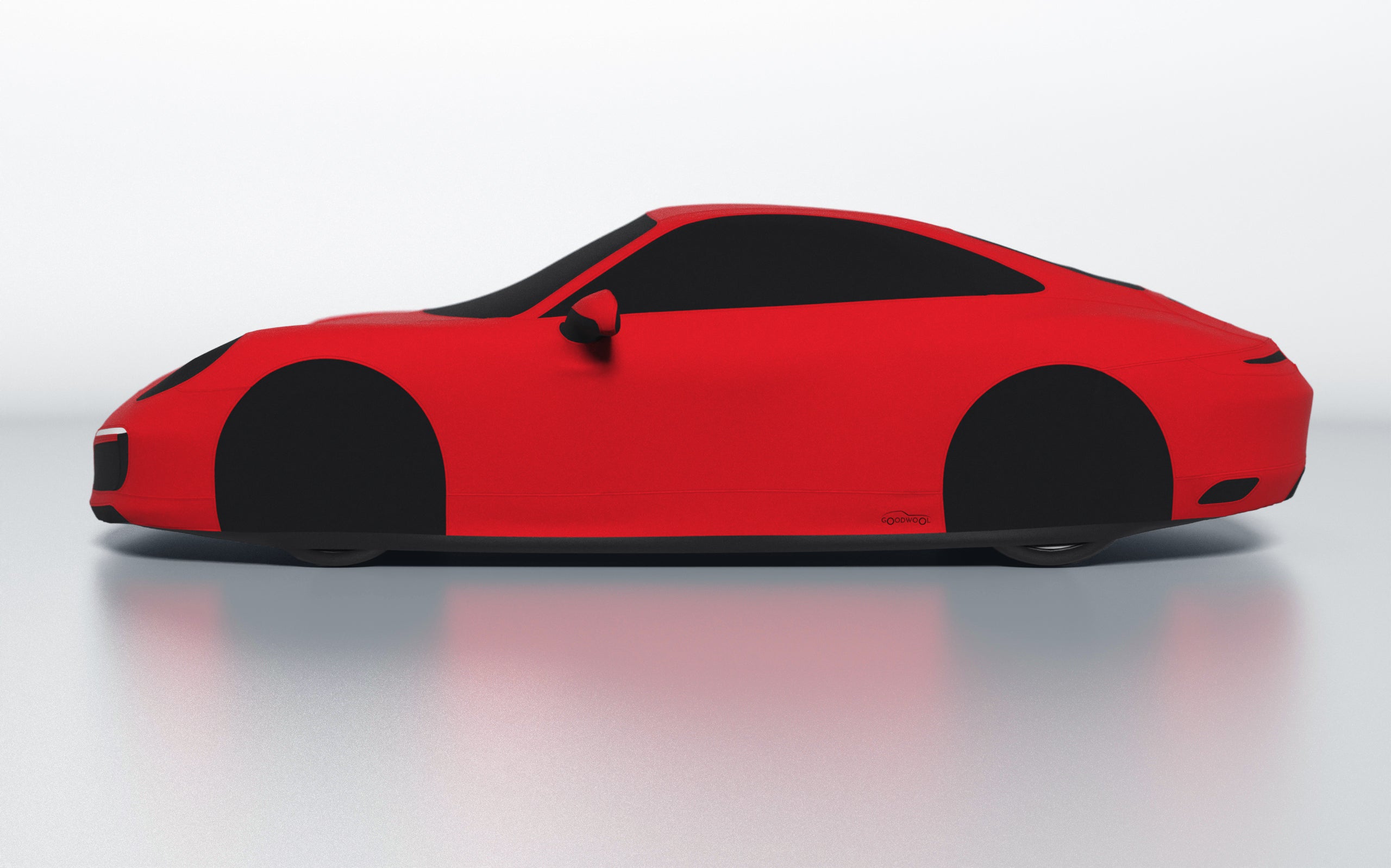 Goodwool tailor-made car cover for Porsche 911 (991.2) Carrera S — Red 150