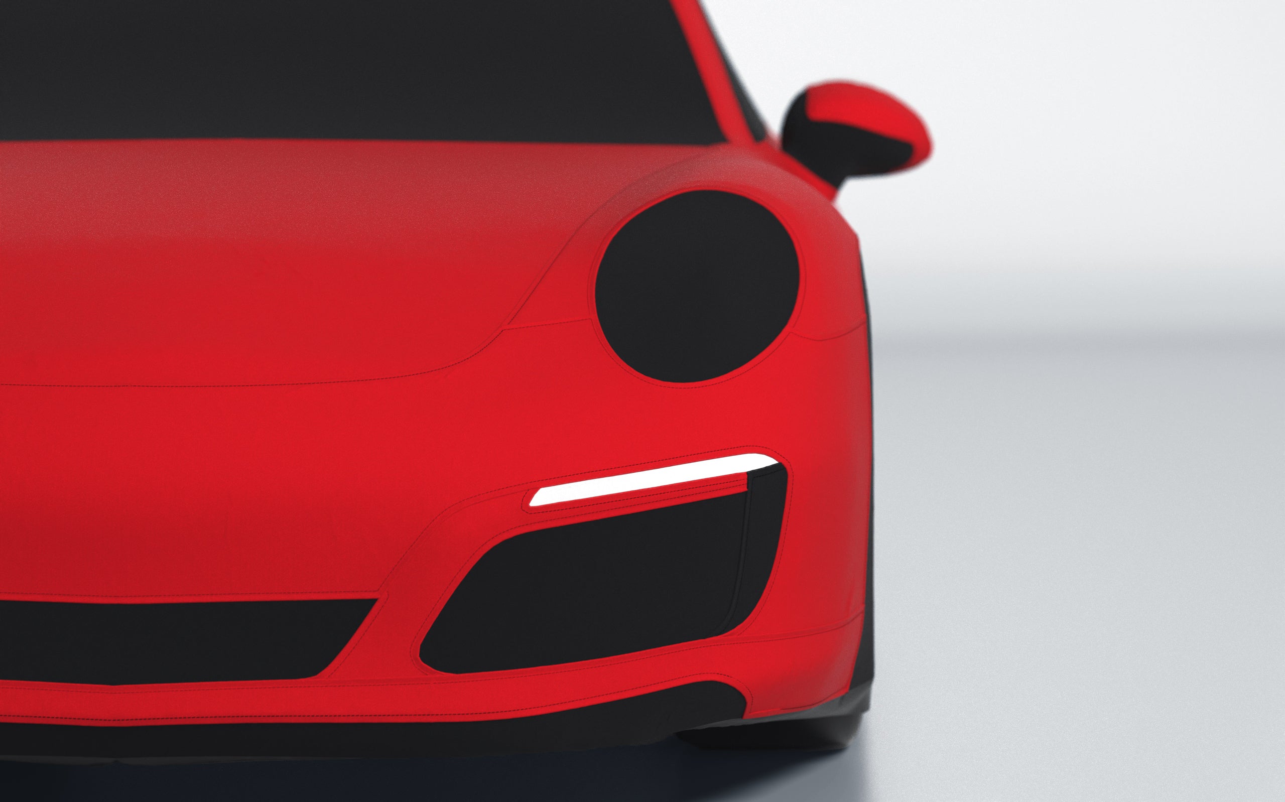 Goodwool tailor-made car cover for Porsche 911 (991.2) Carrera S — Red 150