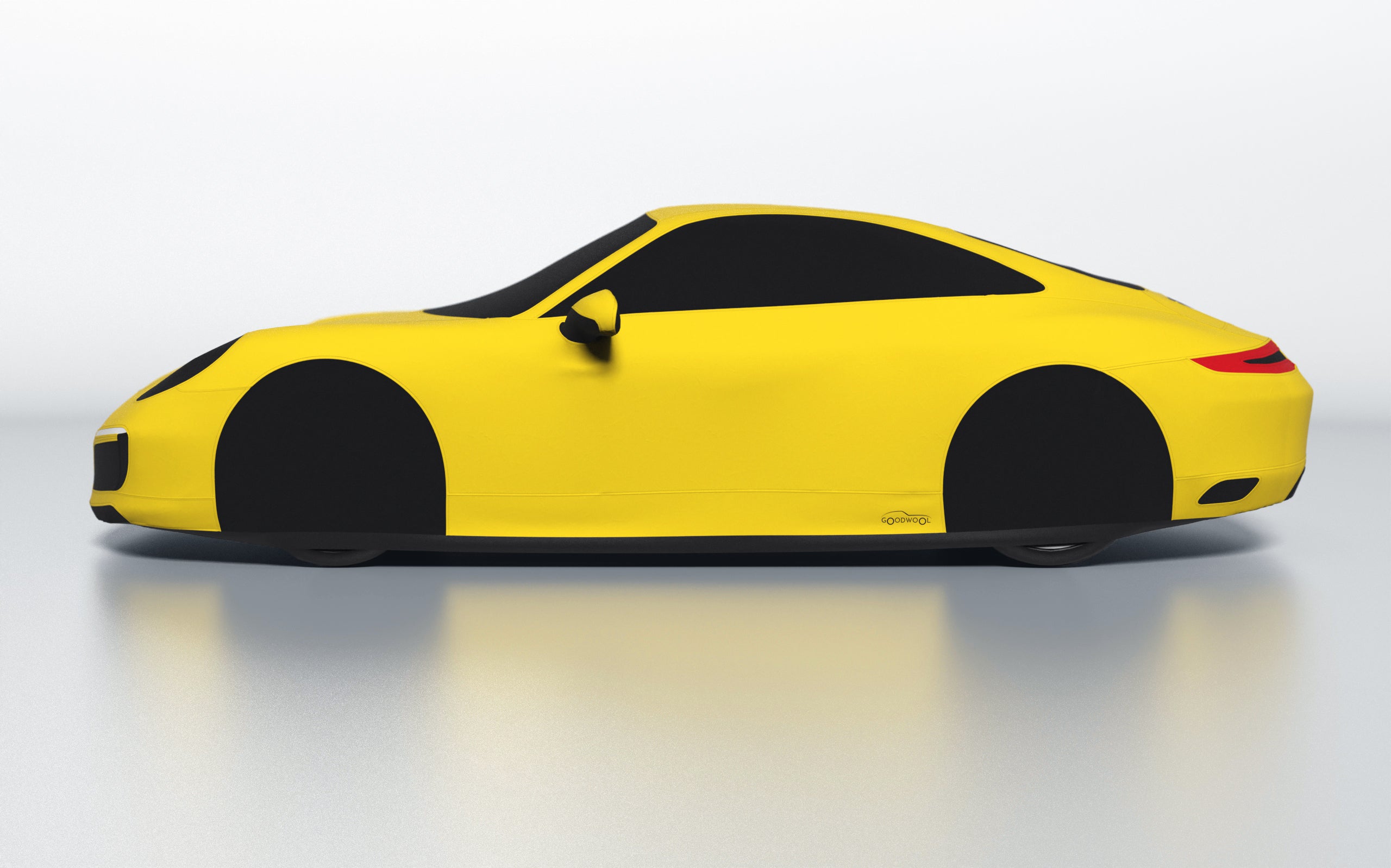 Goodwool tailor-made car cover for Porsche 911 (991.2) Carrera S — Yellow 340