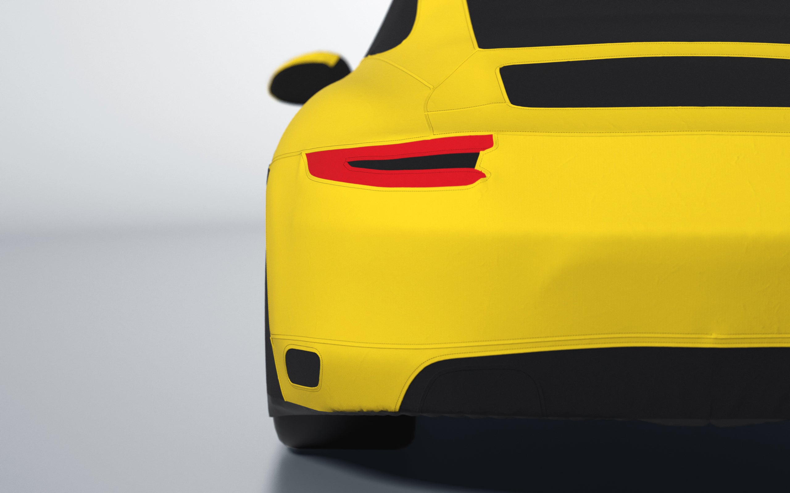 Goodwool tailor-made car cover for Porsche 911 (991.2) Carrera S — Yellow 340
