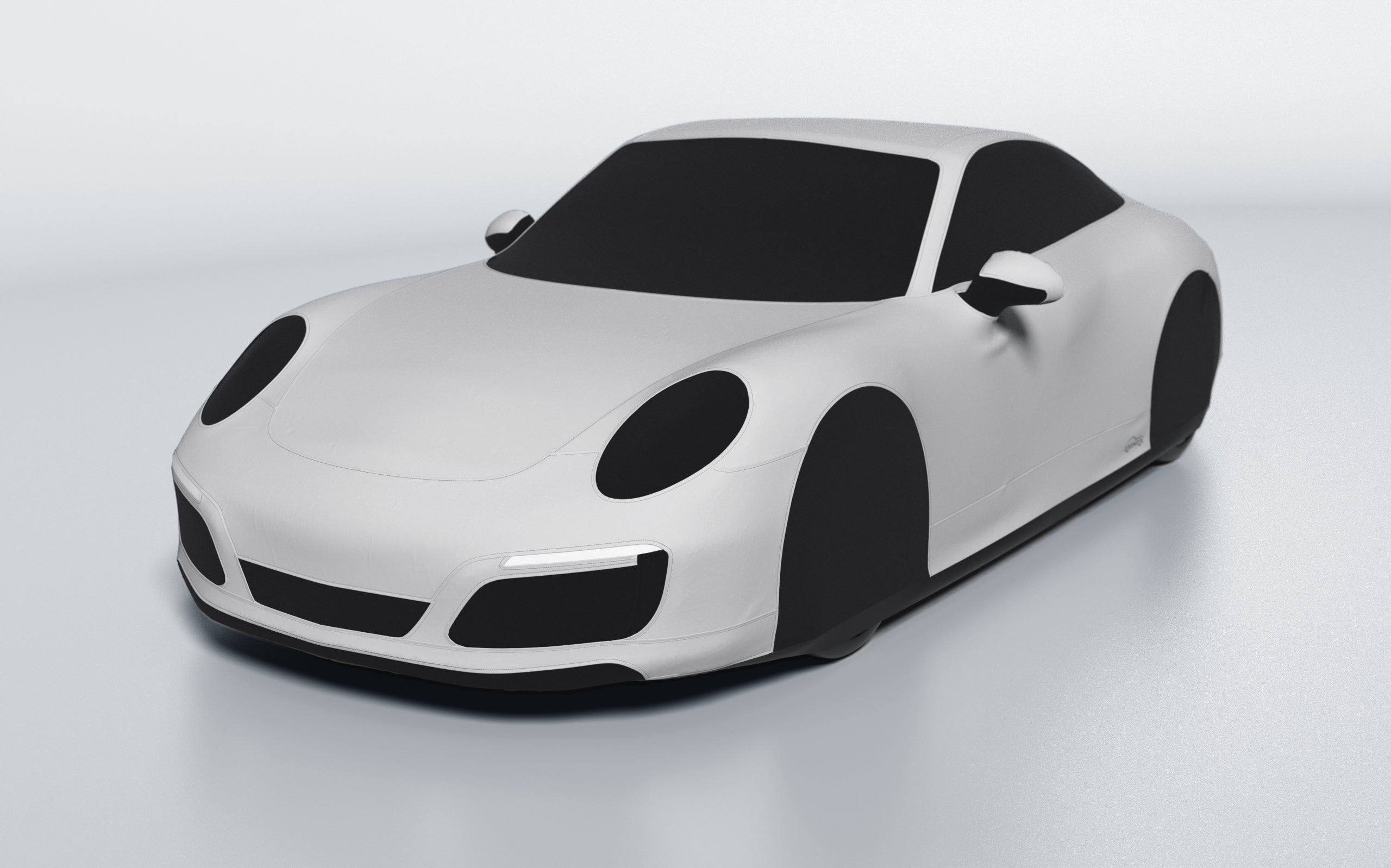 Goodwool tailor-made car cover for Porsche 911 (991.2) Carrera S — Grey 710