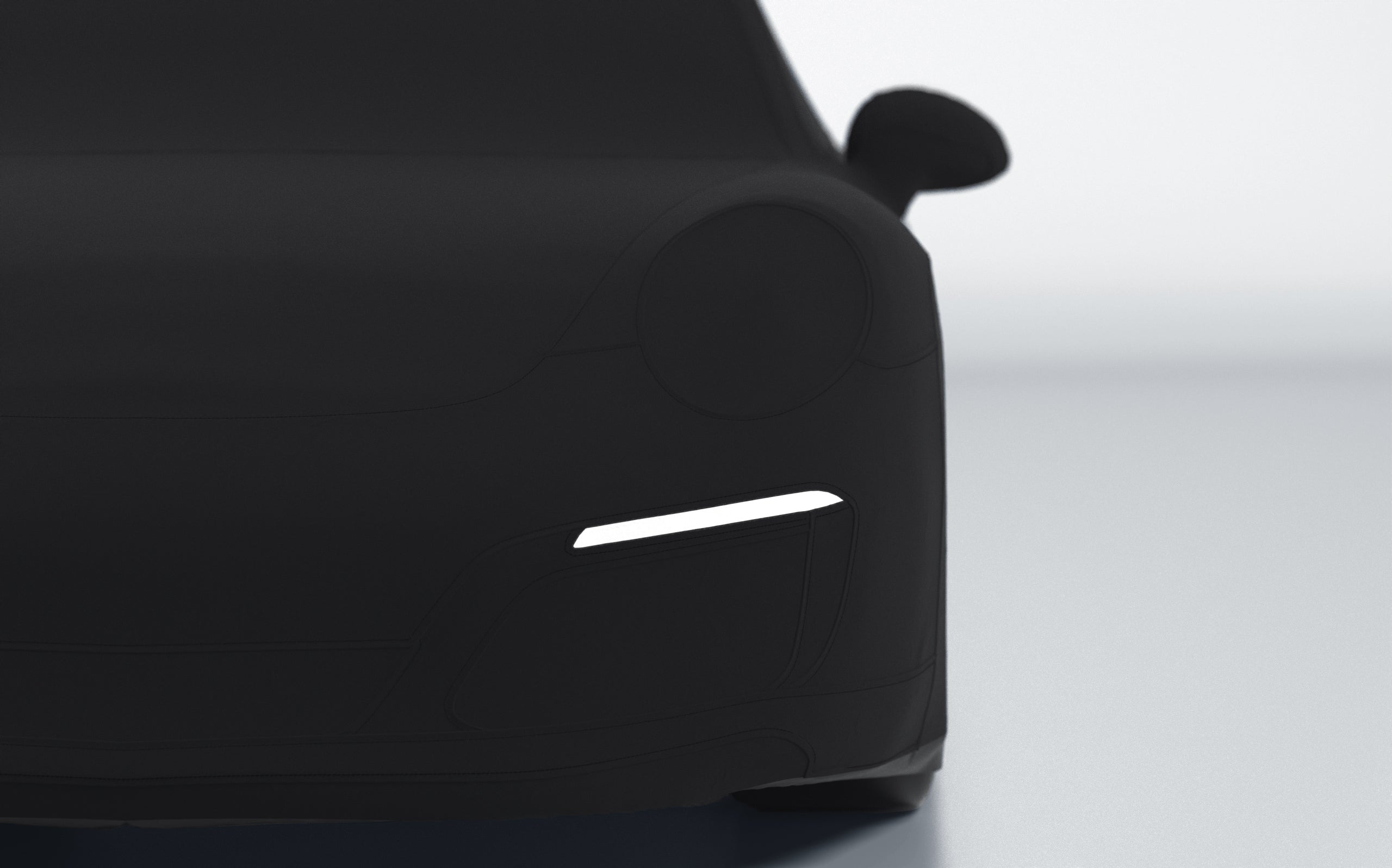 Goodwool tailor-made car cover for Porsche 911 (991.2) Carrera S — Black 890
