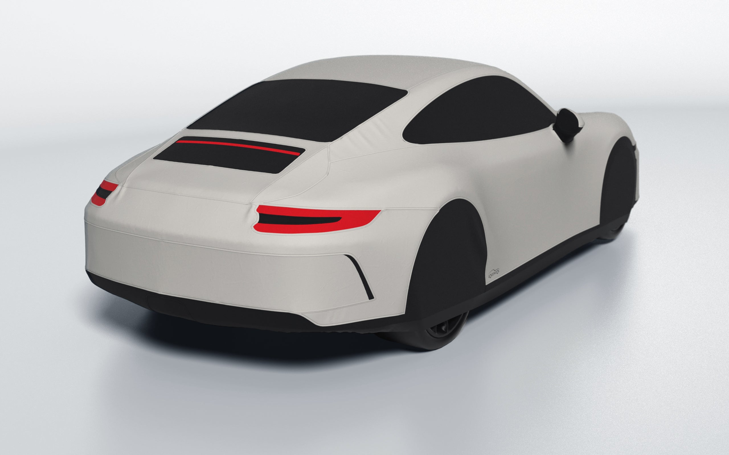 Goodwool tailor-made car cover for Porsche 911 (991.2) GT3 Touring — White 030