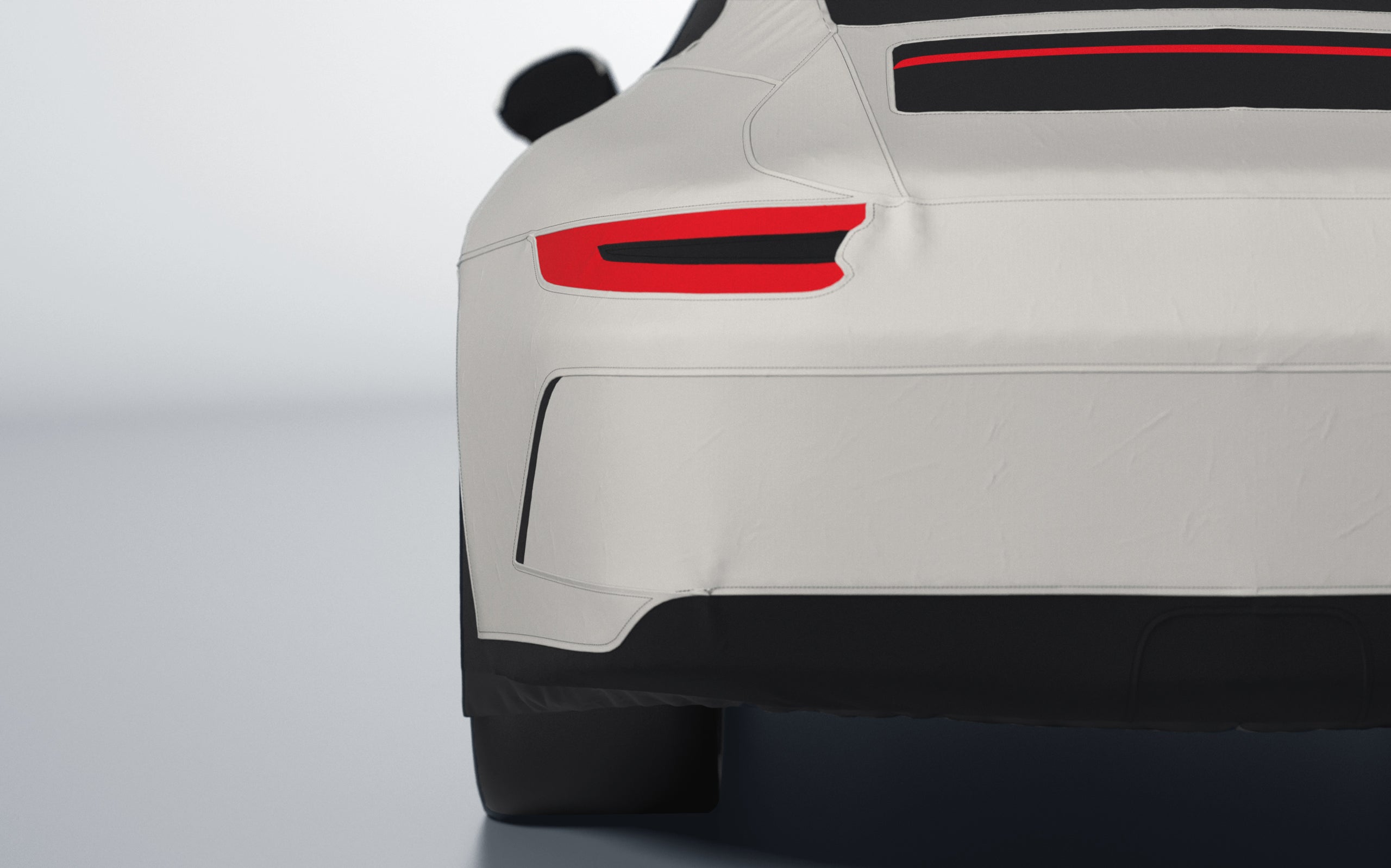 Goodwool tailor-made car cover for Porsche 911 (991.2) GT3 Touring — White 030