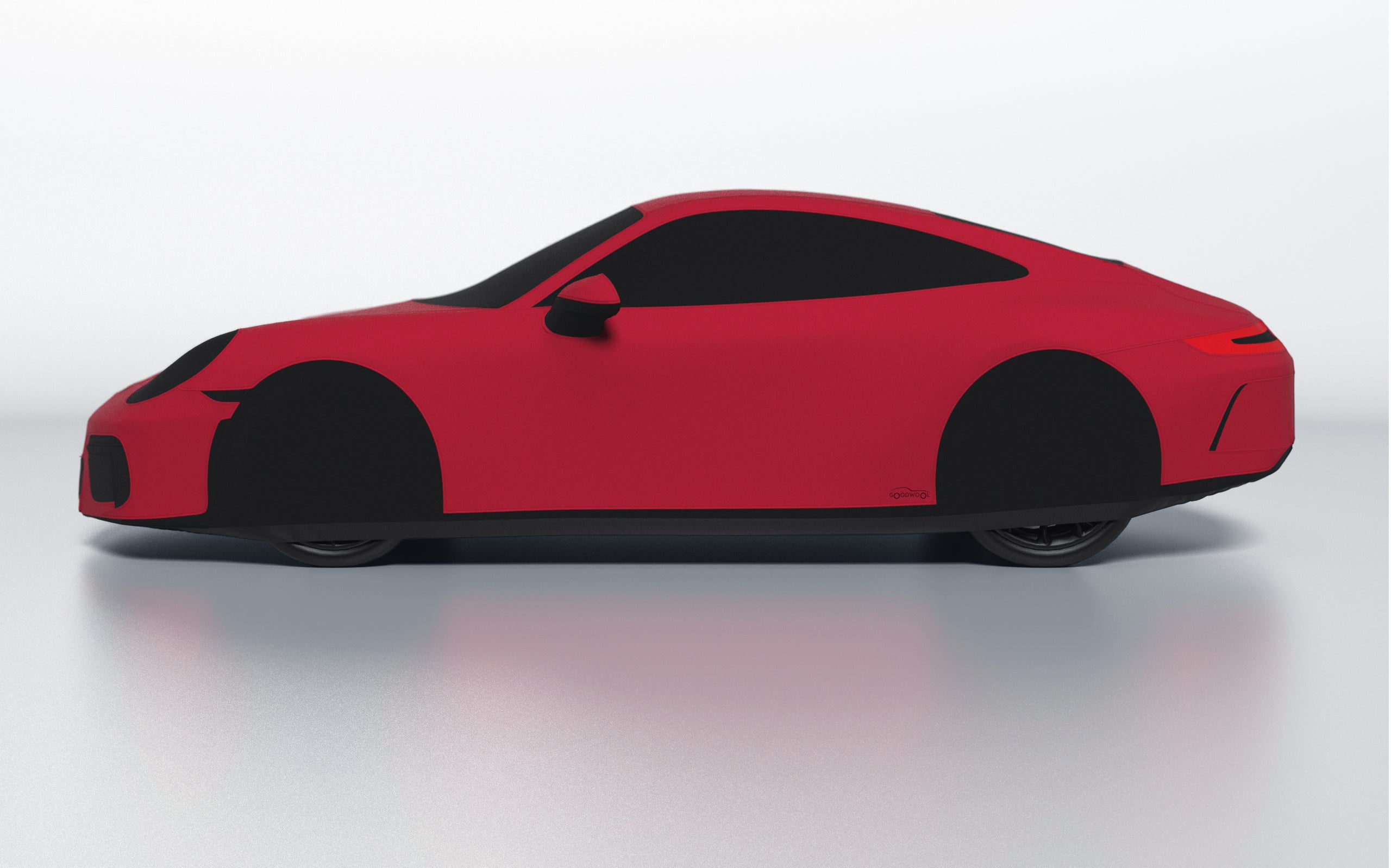 Goodwool tailor-made car cover for Porsche 911 (991.2) GT3 Touring — Red 130