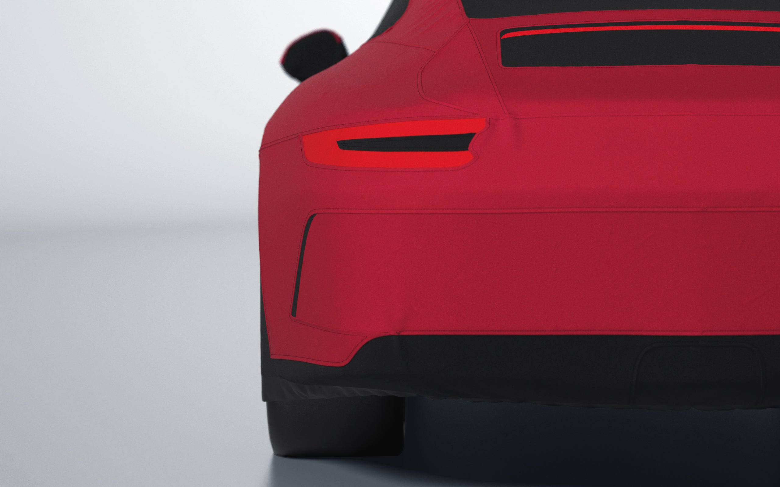Goodwool tailor-made car cover for Porsche 911 (991.2) GT3 Touring — Red 130