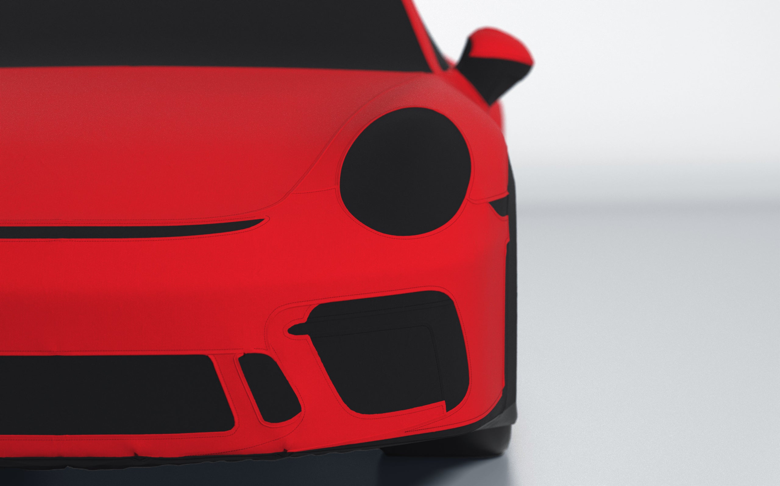 Goodwool tailor-made car cover for Porsche 911 (991.2) GT3 Touring — Red 150
