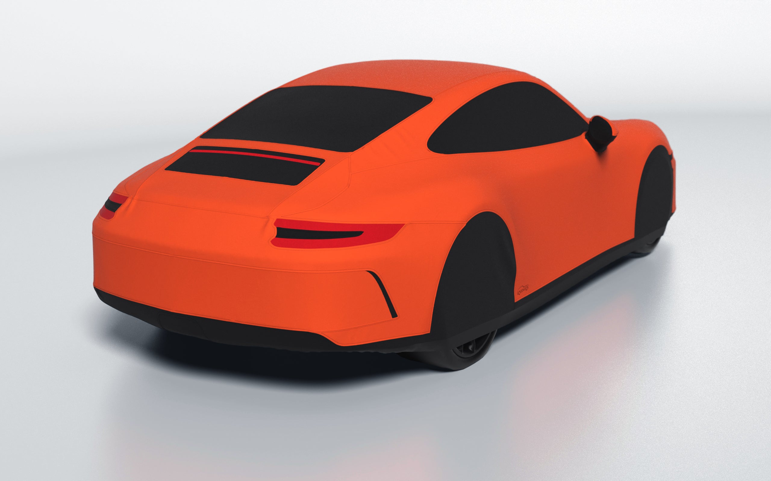 Goodwool tailor-made car cover for Porsche 911 (991.2) GT3 Touring — Orange 220