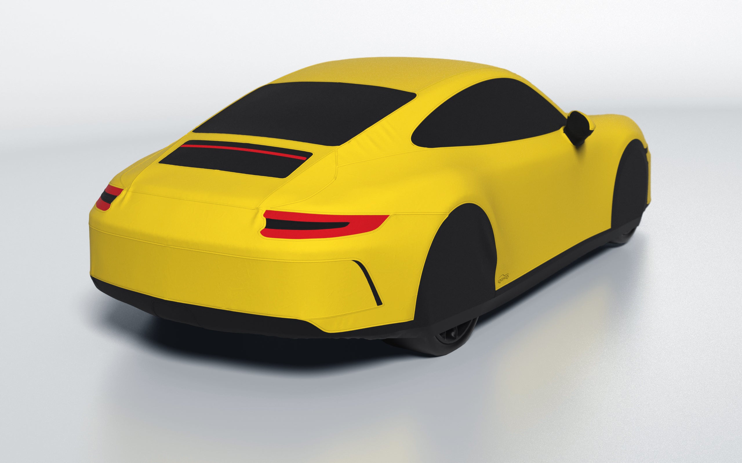 Goodwool tailor-made car cover for Porsche 911 (991.2) GT3 Touring — Yellow 340