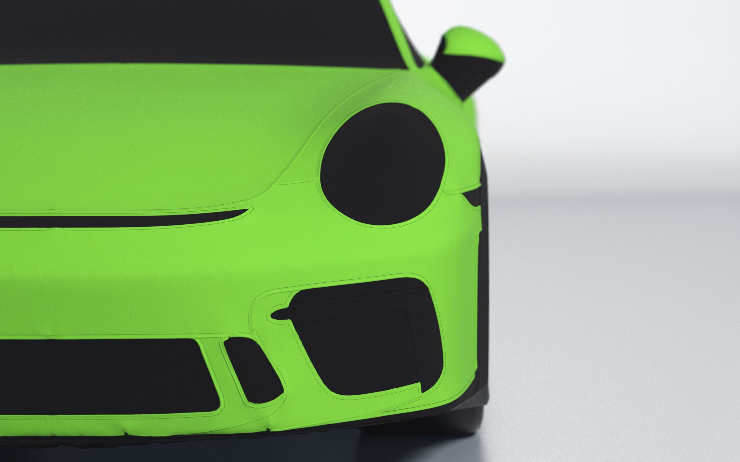 Goodwool tailor-made car cover for Porsche 911 (991.2) GT3 Touring — Green 430