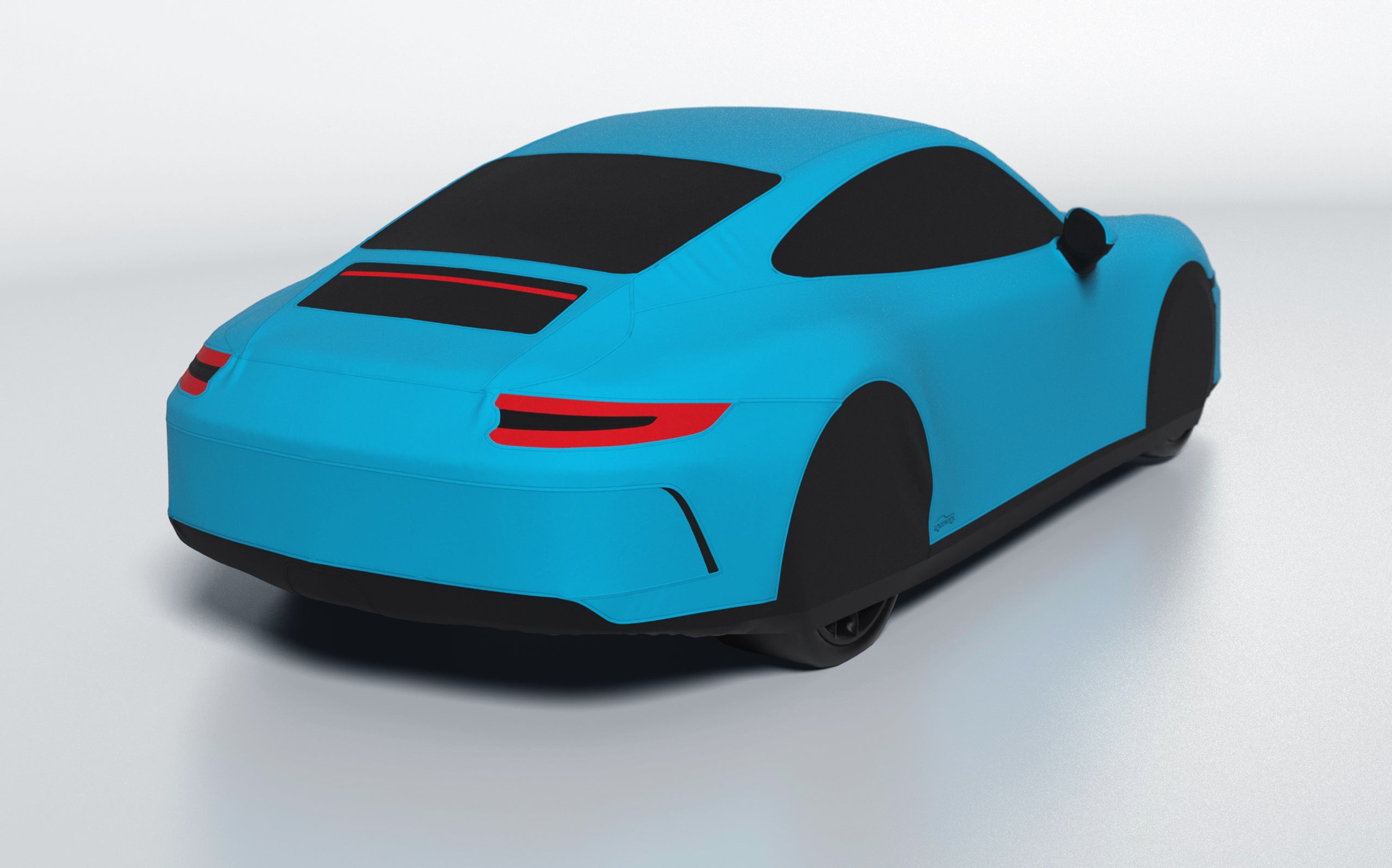 Goodwool tailor-made car cover for Porsche 911 (991.2) GT3 Touring — Blue 525