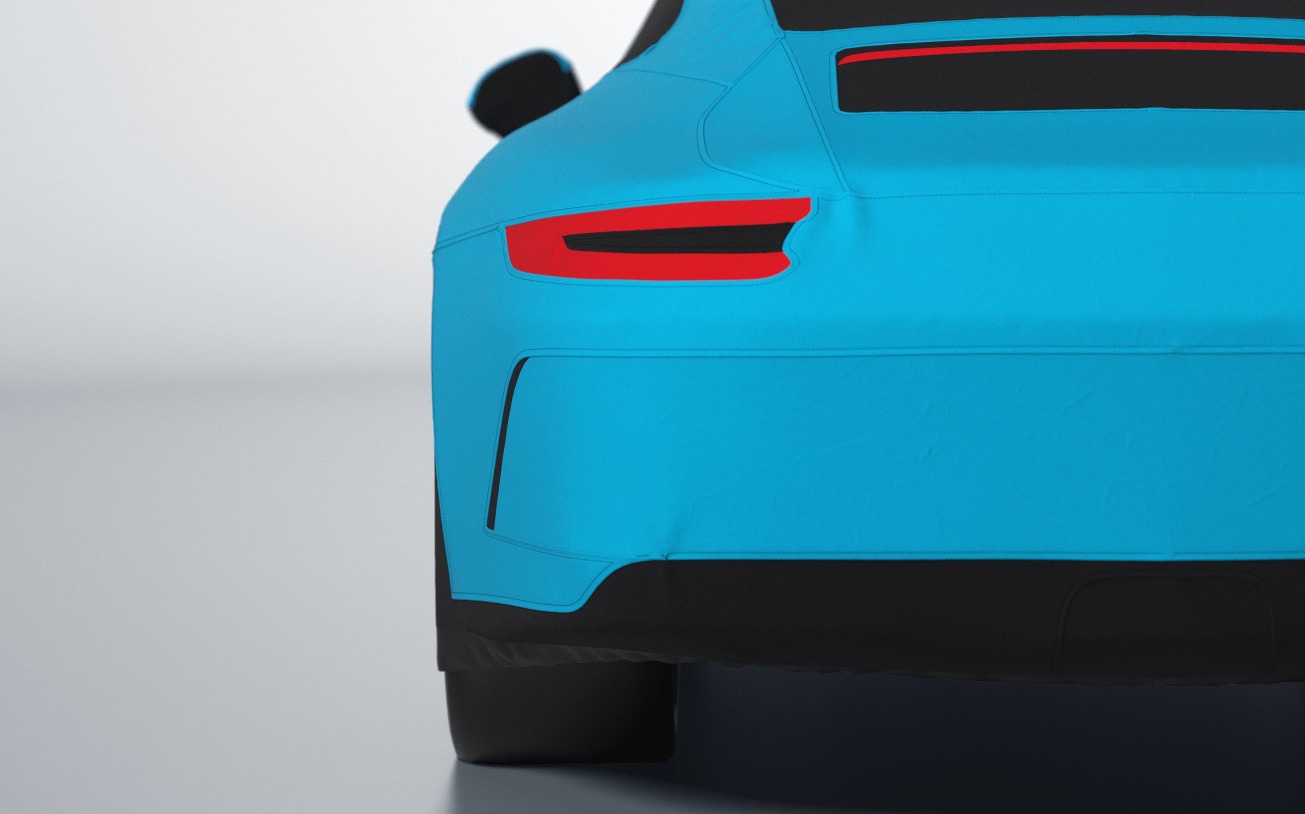 Goodwool tailor-made car cover for Porsche 911 (991.2) GT3 Touring — Blue 525