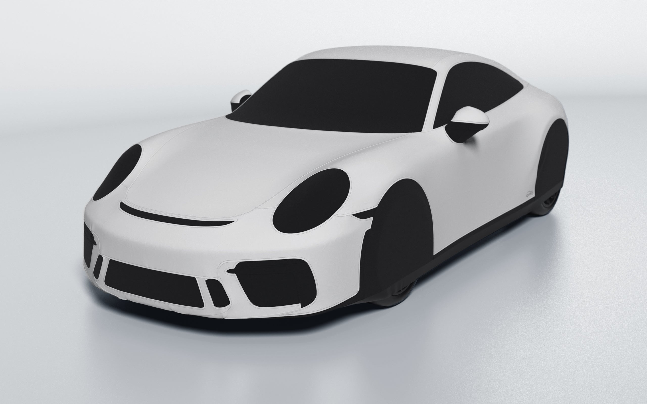 Goodwool tailor-made car cover for Porsche 911 (991.2) GT3 Touring — Grey 710