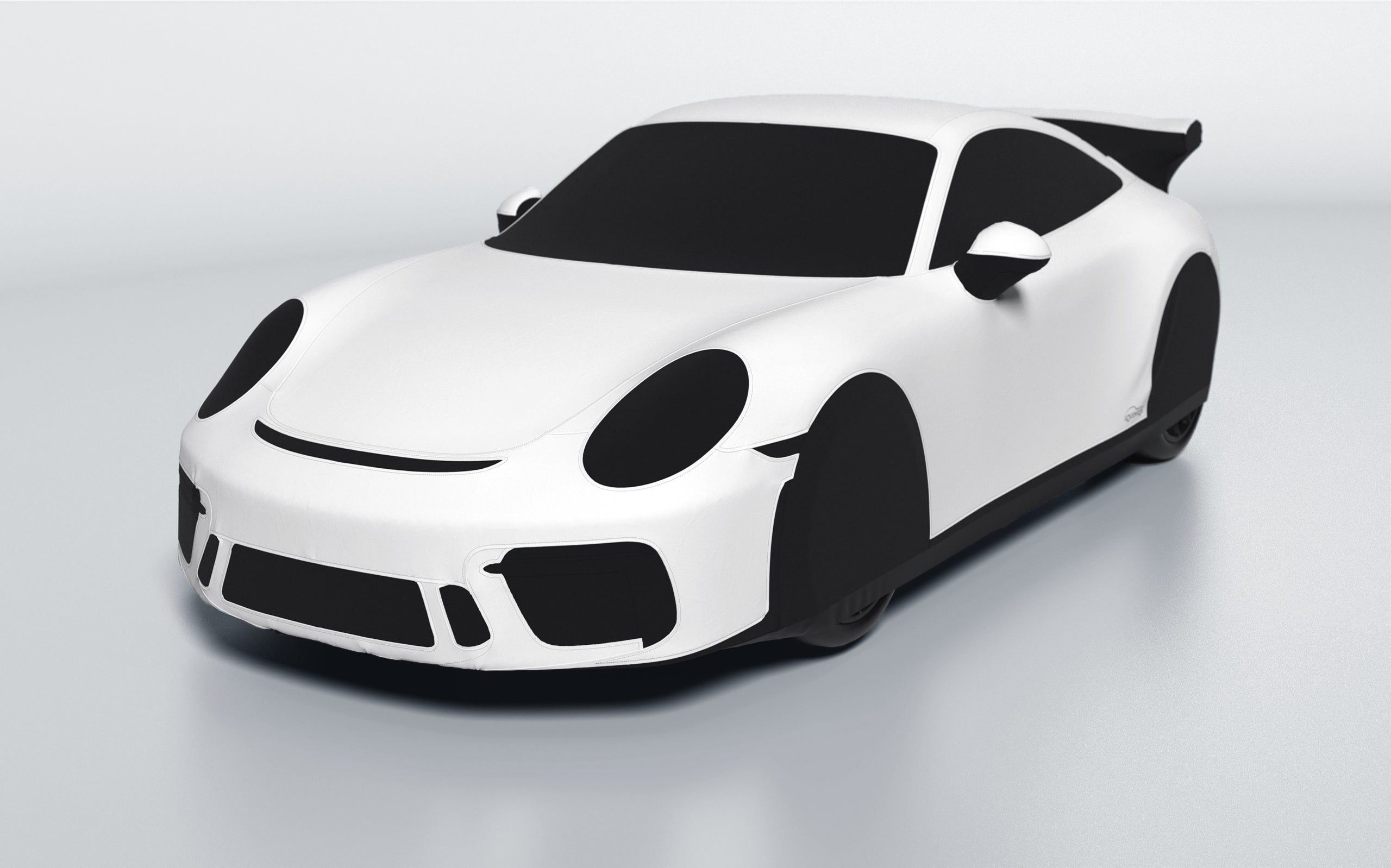 Goodwool tailor-made car cover for Porsche 911 (991.2) GT3 — White 010
