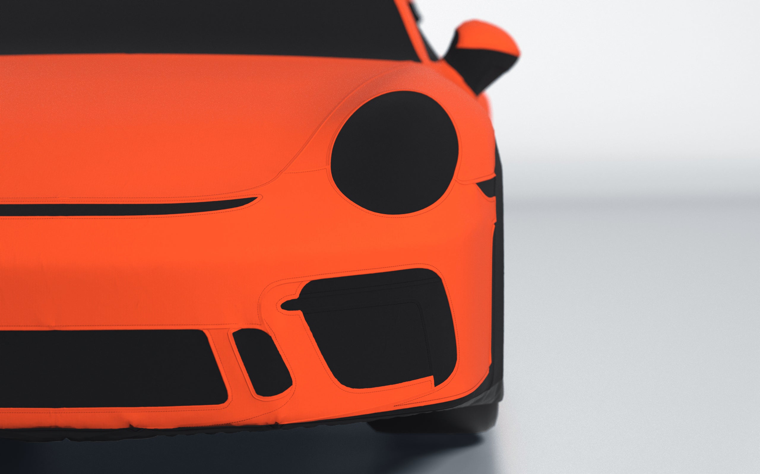 Goodwool tailor-made car cover for Porsche 911 (991.2) GT3 — Orange 220
