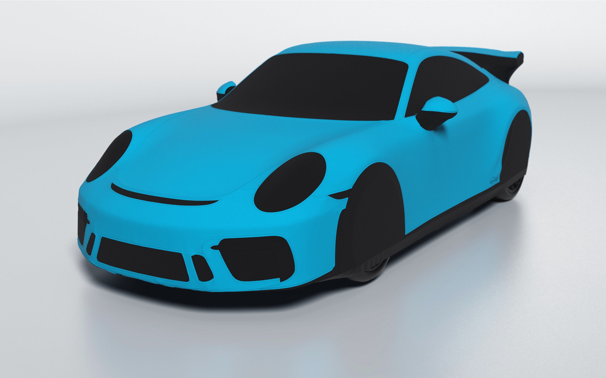 Goodwool tailor-made car cover for Porsche 911 (991.2) GT3 — Blue 525
