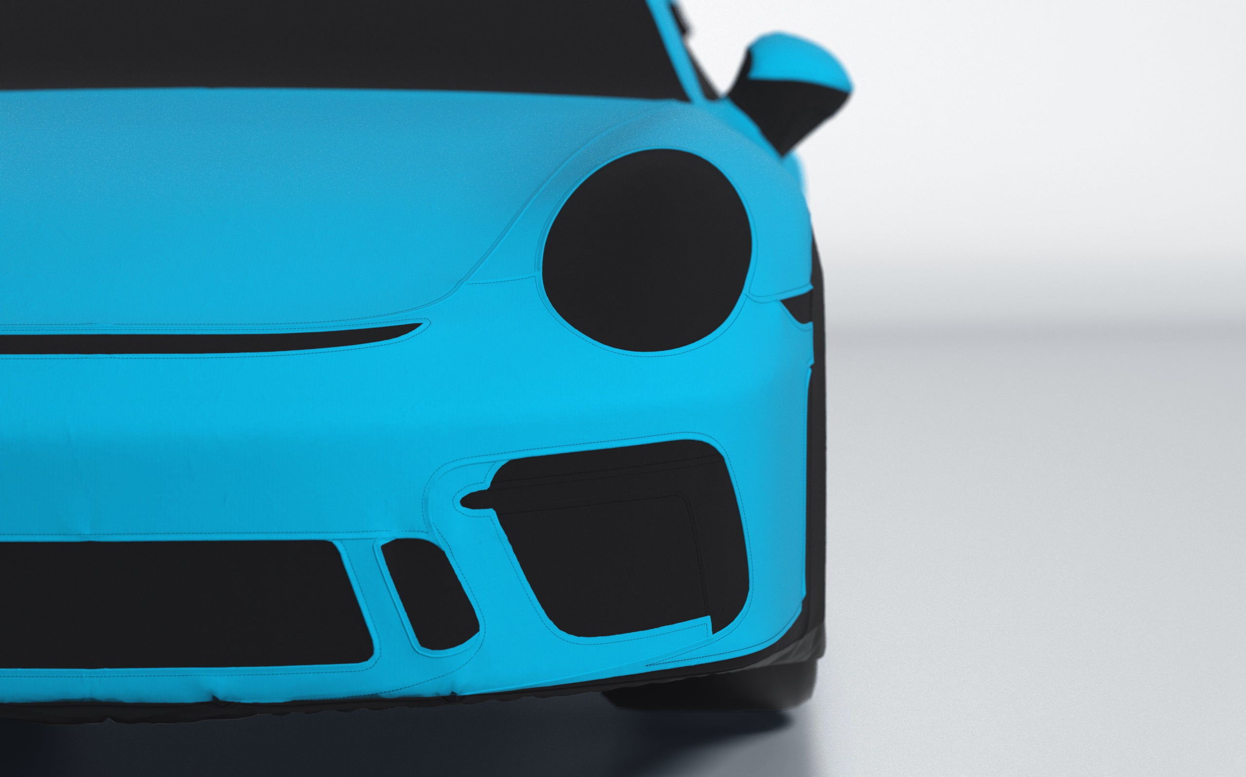 Goodwool tailor-made car cover for Porsche 911 (991.2) GT3 — Blue 525
