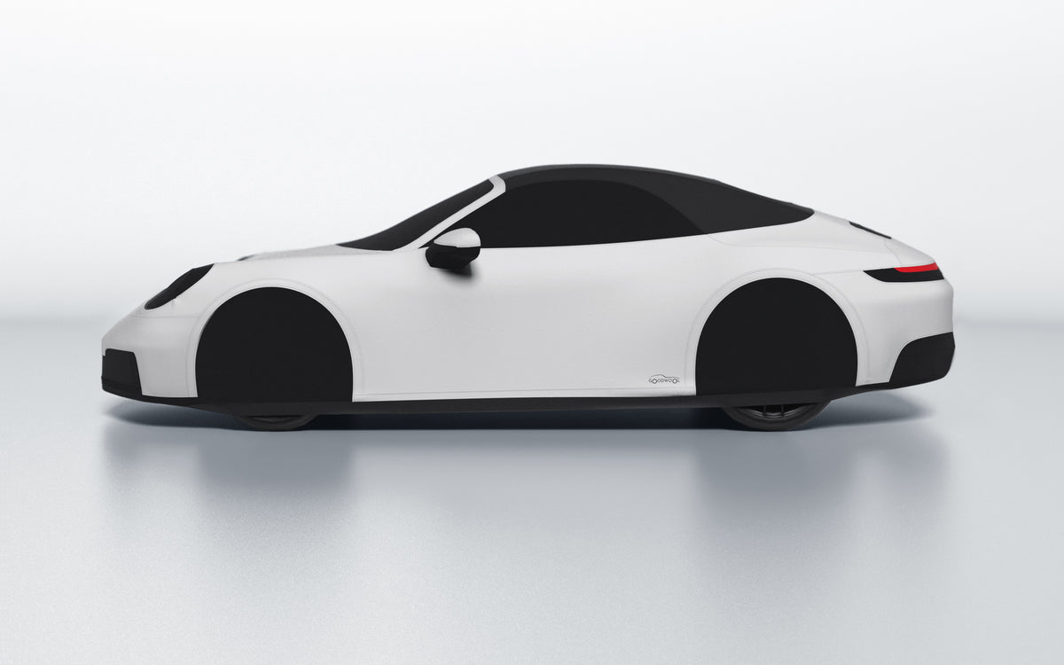 Goodwool tailor-made car cover for Porsche 911 (992.2) Carrera 4 GTS Cabriolet — Grey 710