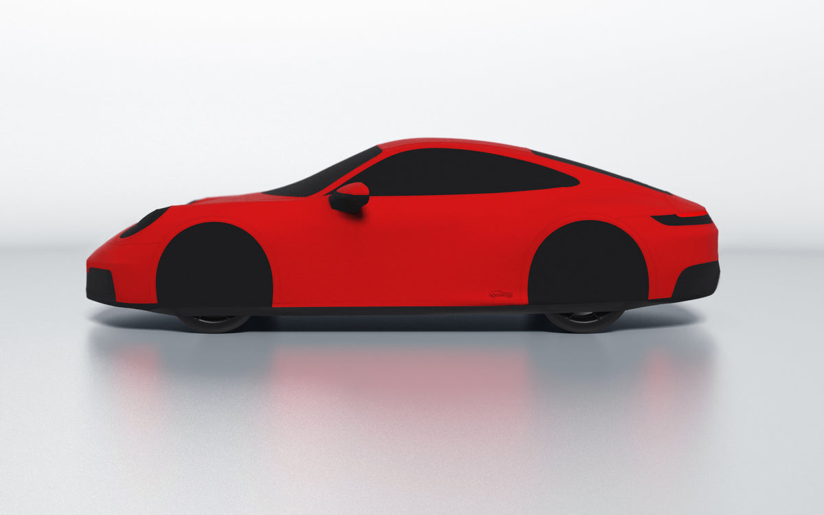 Goodwool tailor-made car cover for Porsche 911 (992.2) Carrera 4 GTS — Red 150
