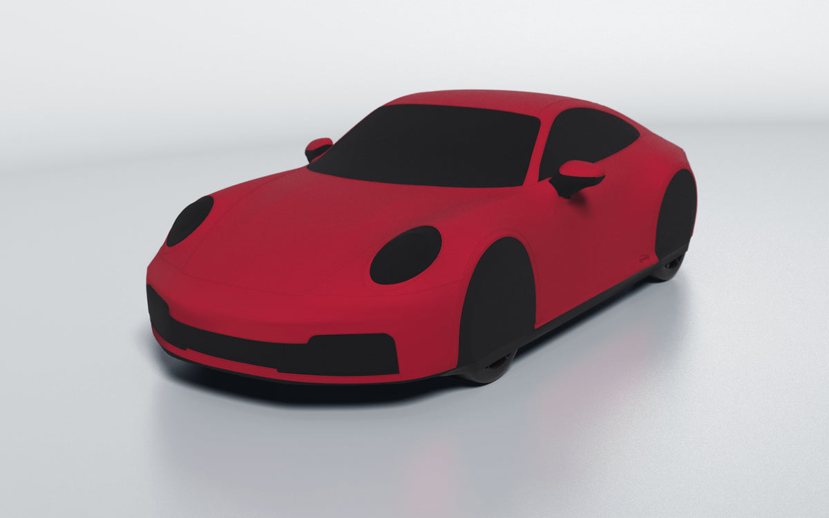 Goodwool tailor-made car cover for Porsche 911 (992.2) Carrera 4S — Red 130