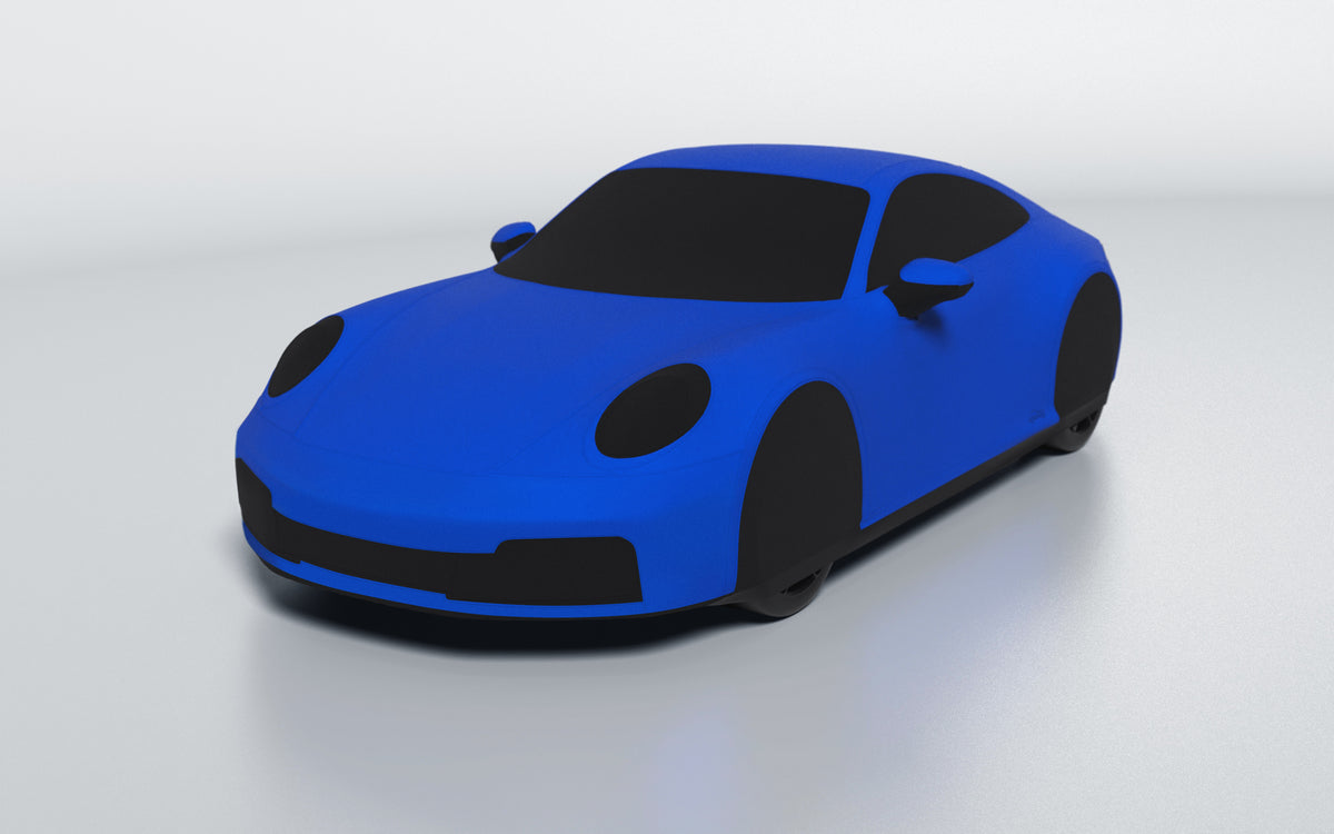 Goodwool tailor-made car cover for Porsche 911 (992.2) Carrera 4S — Blue 545