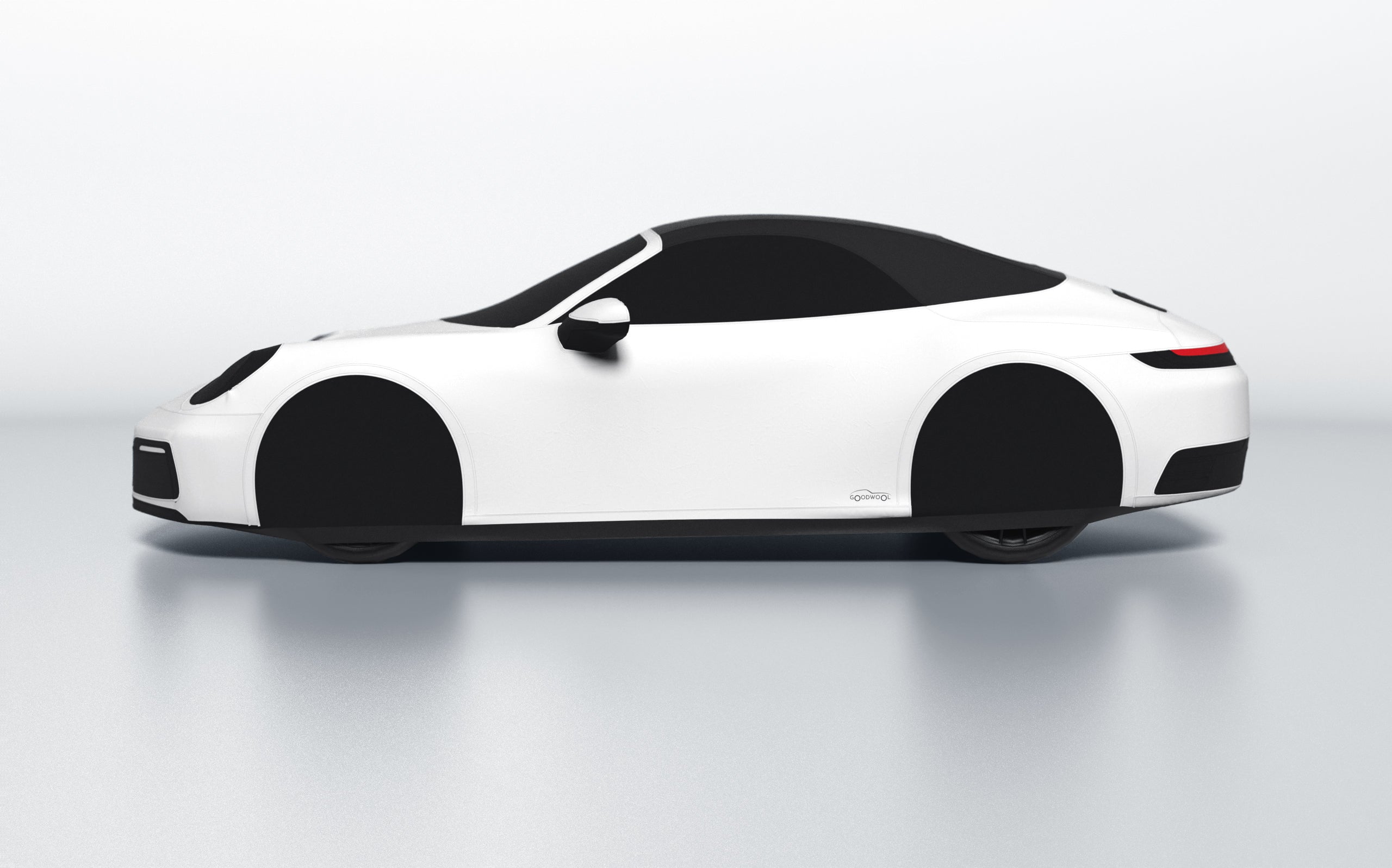 Goodwool tailor-made car cover for Porsche 911 (992.1) Carrera Cabrio — White 010