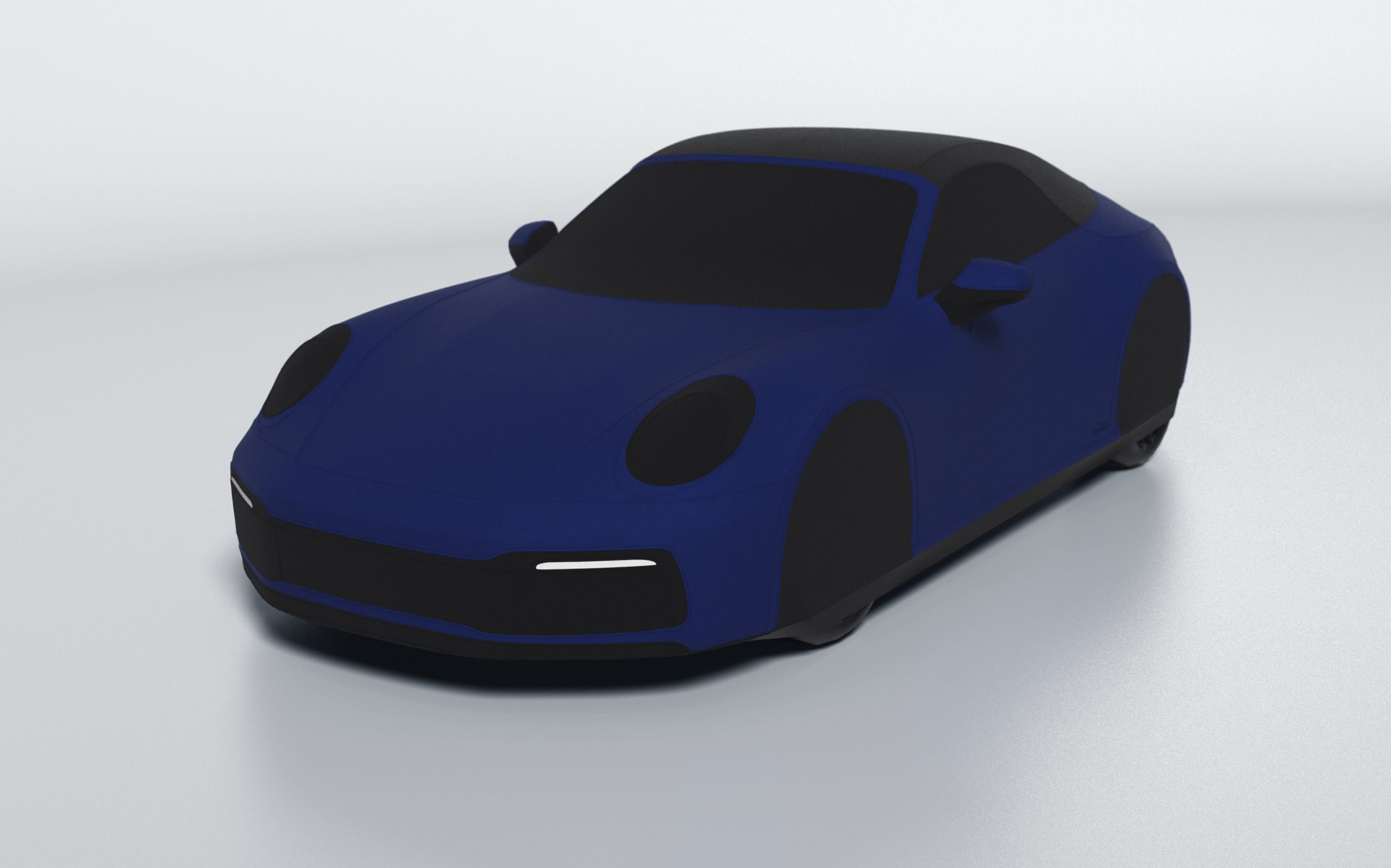 Goodwool tailor-made car cover for Porsche 911 (992.1) Carrera Cabrio — Blue 580