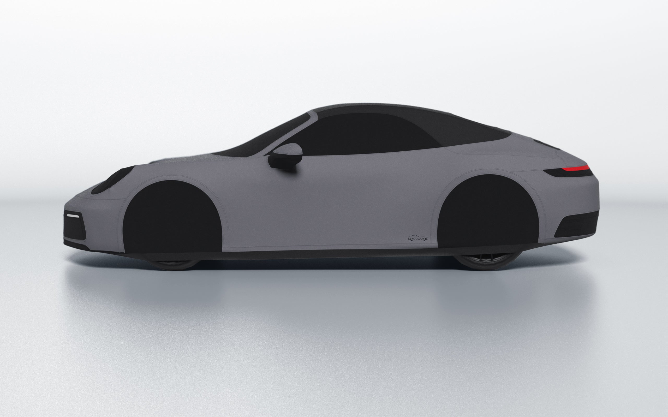 Goodwool tailor-made car cover for Porsche 911 (992.1) Carrera Cabrio — Grey 770